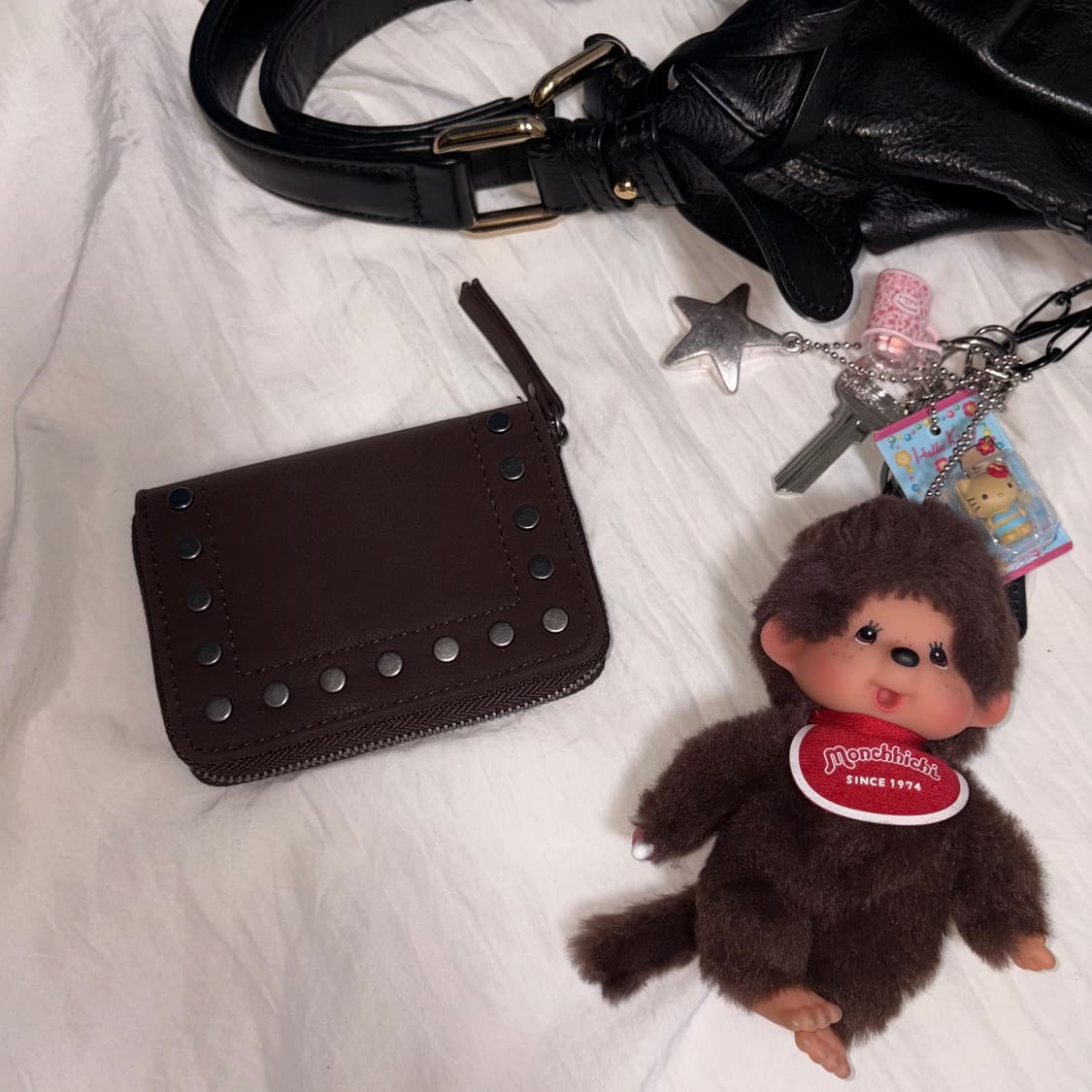 Pull & Bear studd wallet brown 상품이미지1