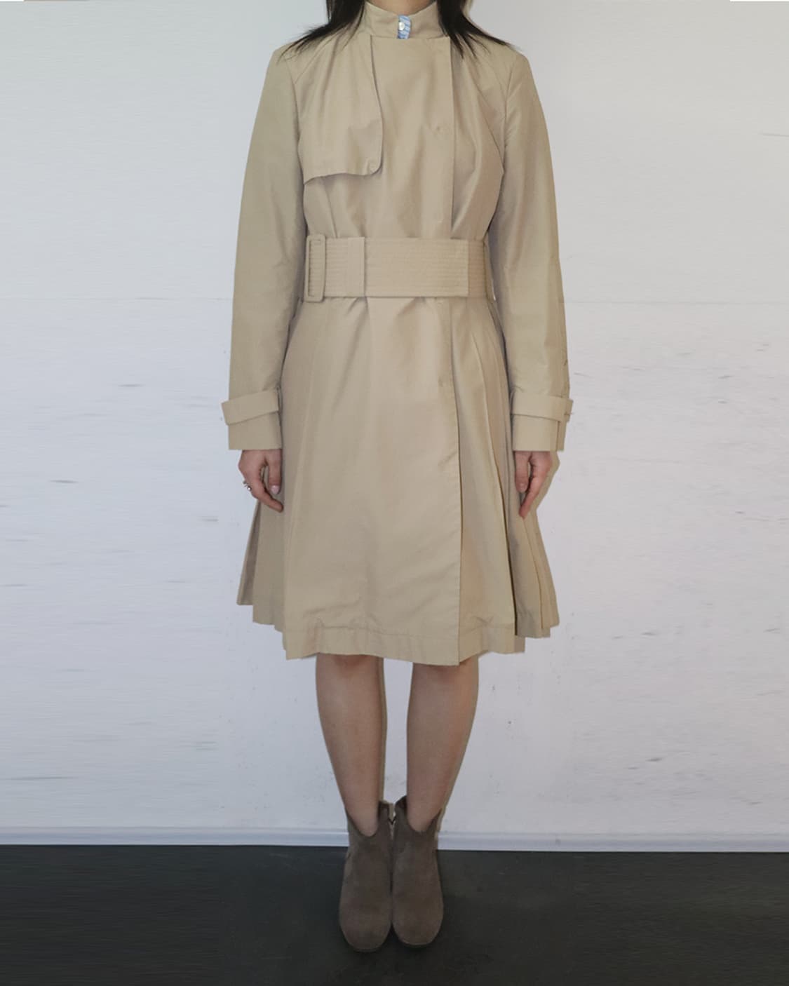 캘빈클레인 플리츠 디테일 트렌치 코트 상품이미지1