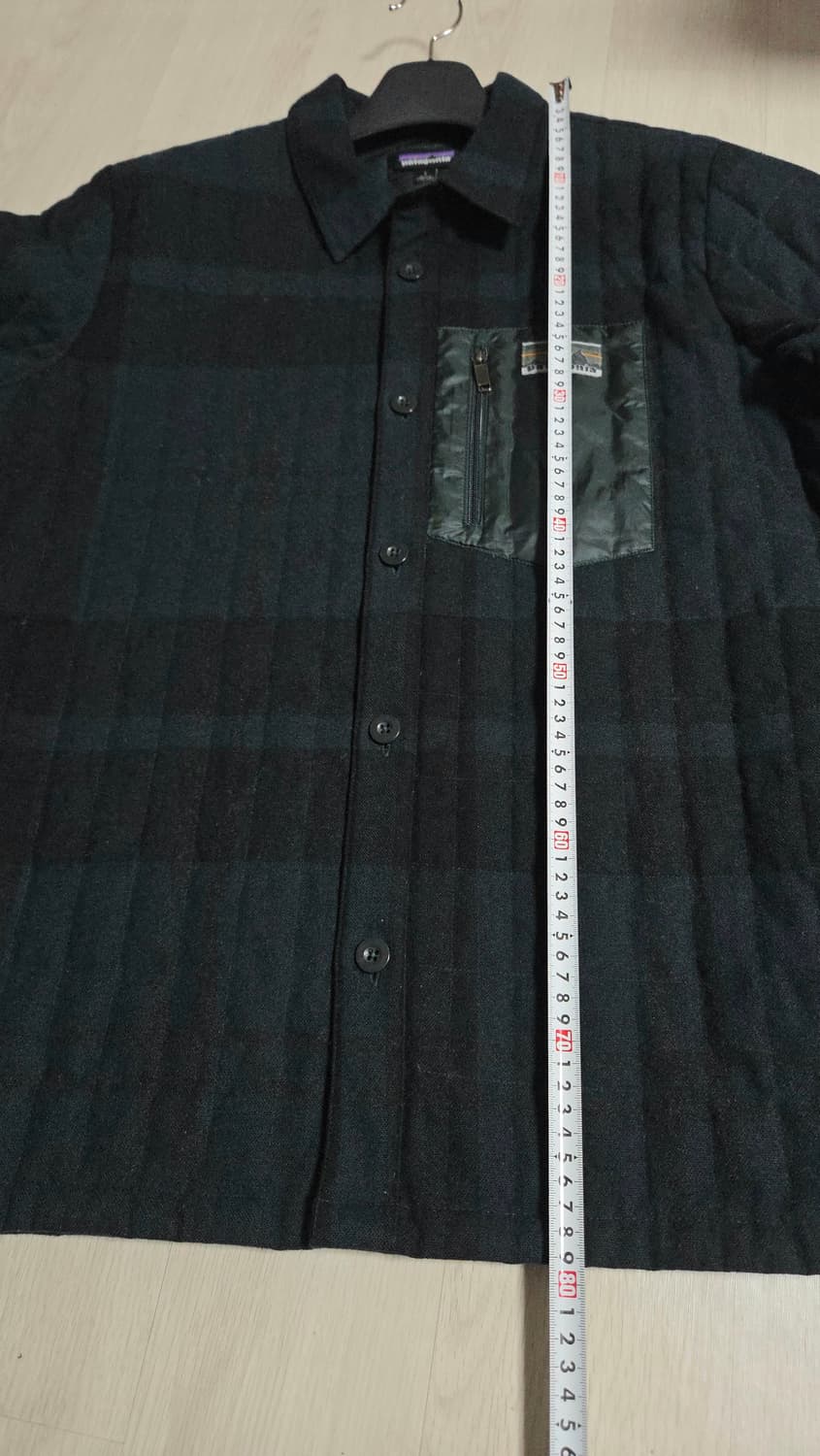 (착샷) 파타고니아 울 다운 셔츠 타탄체크 자켓 상품이미지8