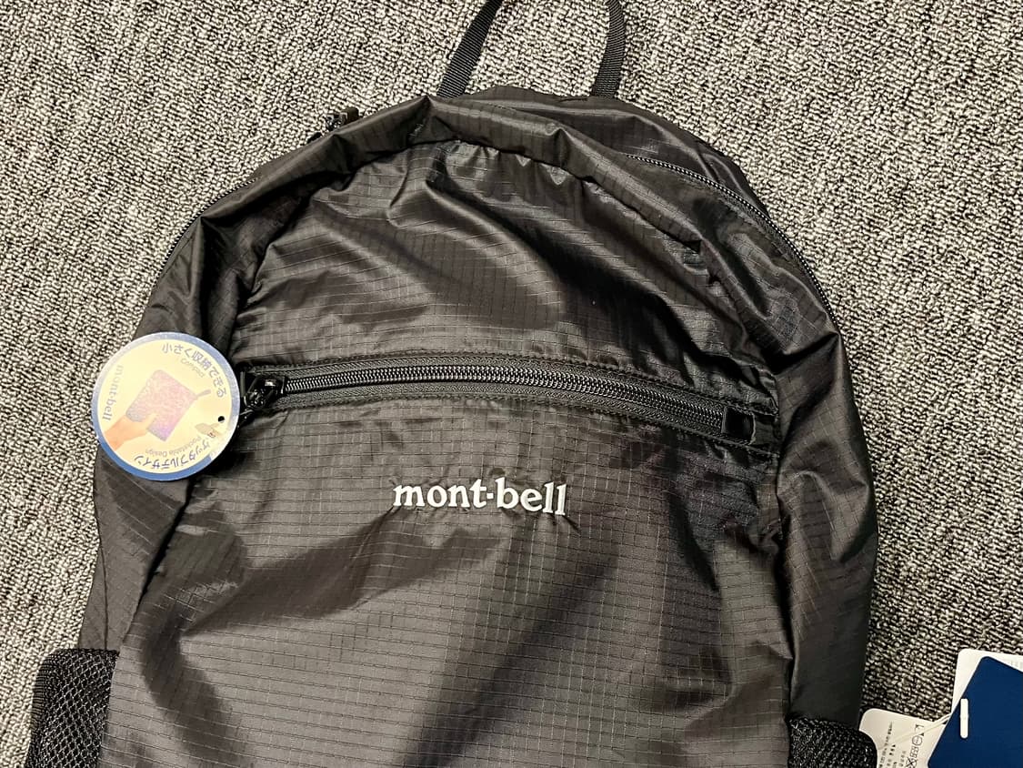 몽벨 포케터블 블랙 백팩 20L 새제품  상품이미지2