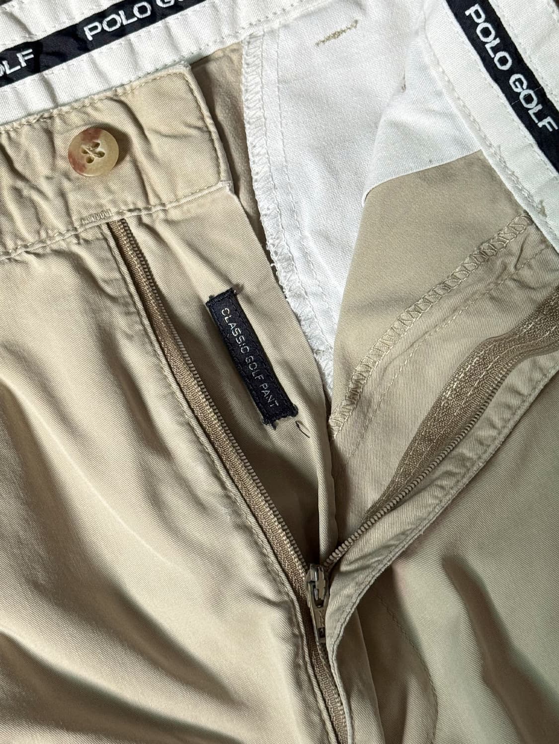 (34) 90s 폴로 랄프로렌 골프 클래식 플리츠 치노 팬츠 상품이미지3