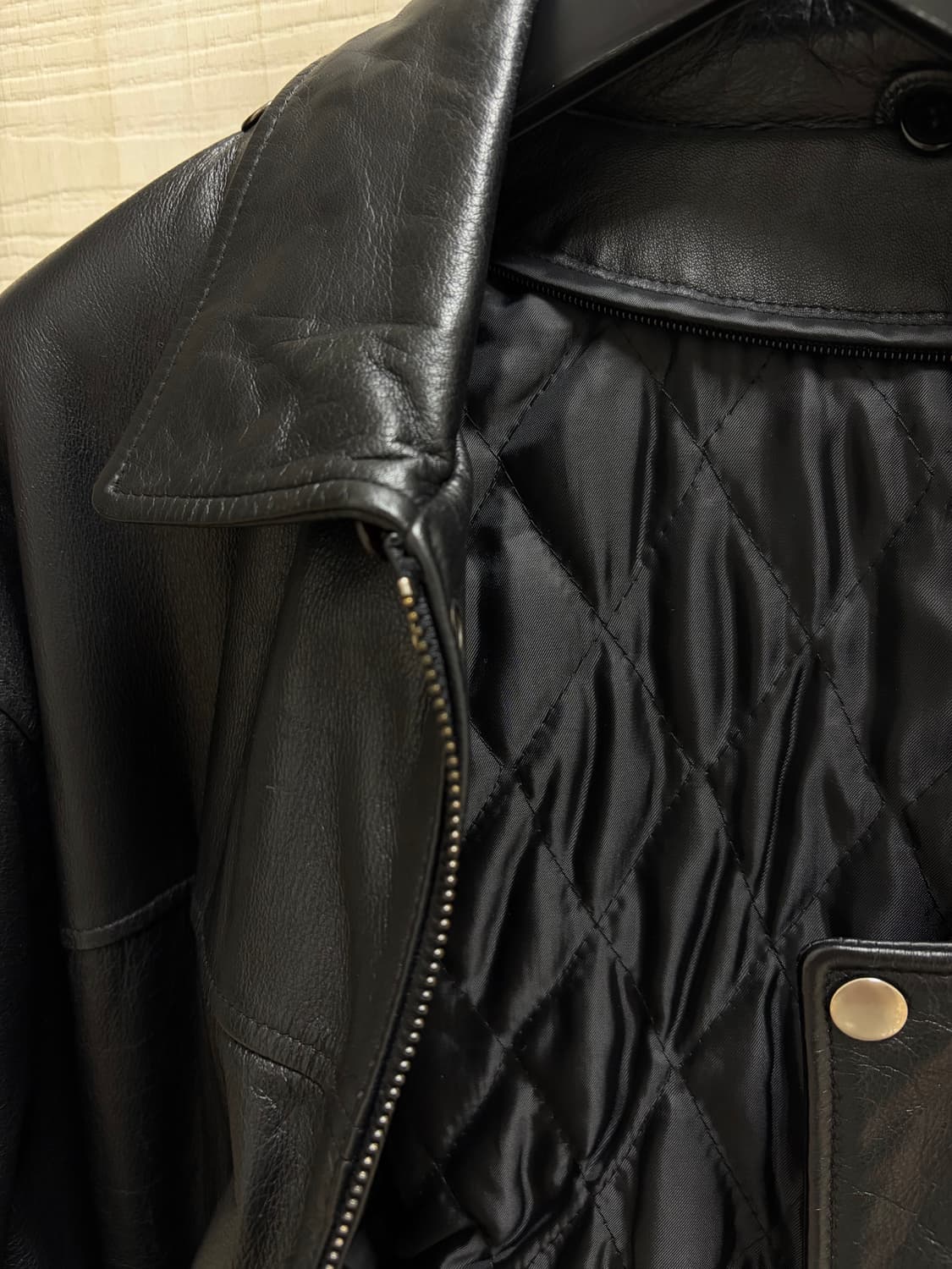 빈티지 소가죽 레더 자켓 상품이미지7