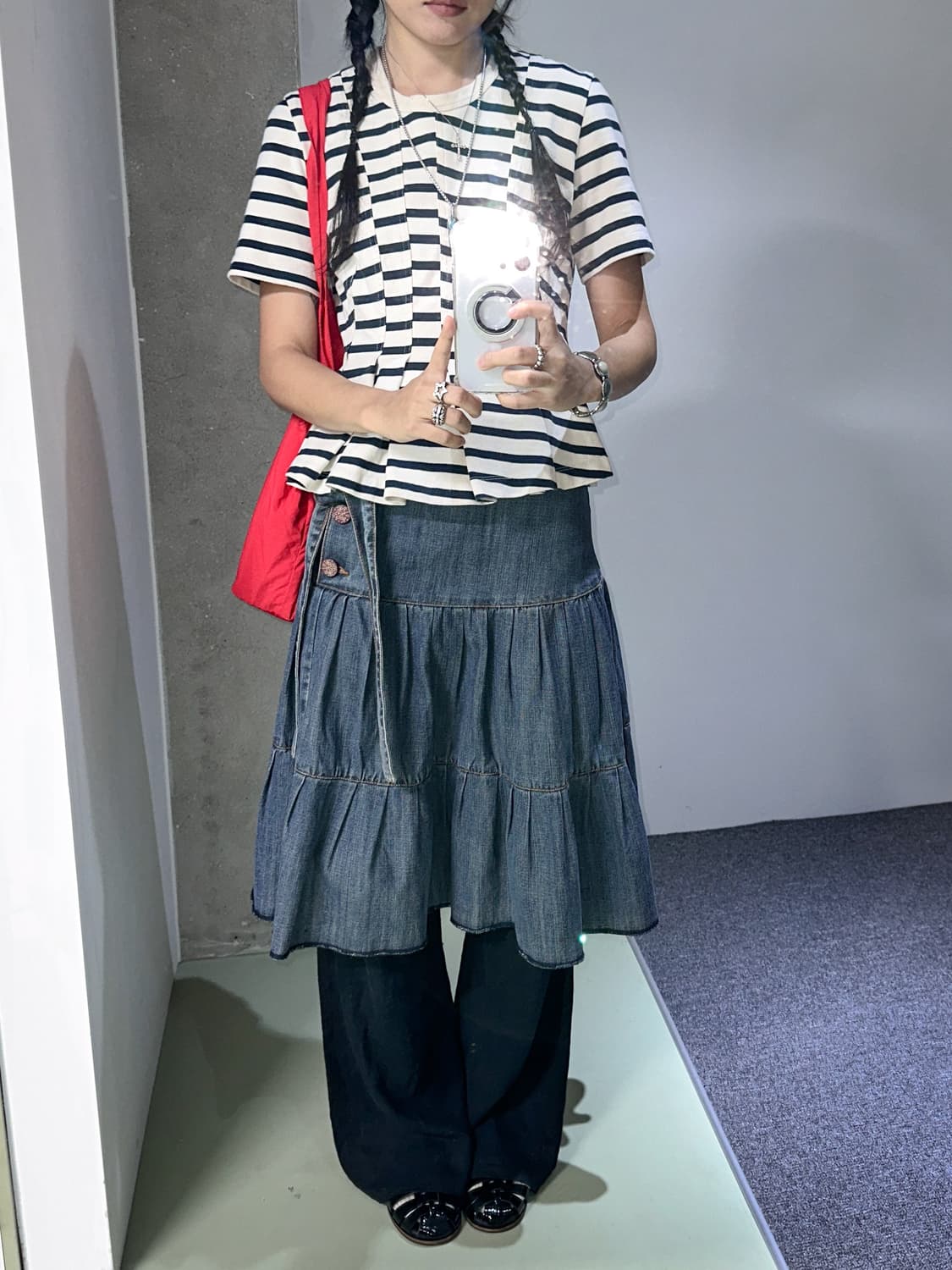 t by alexander wang unbalanced stripes t 상품이미지5