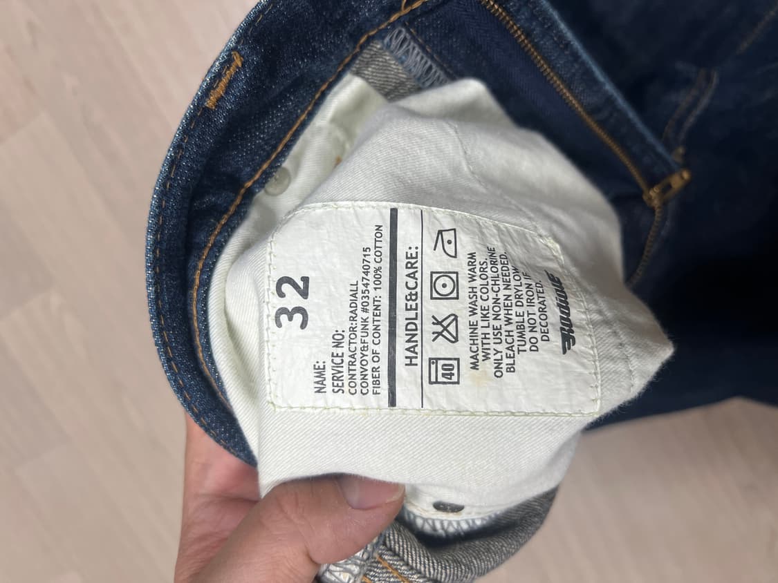 RADIALL(라디알) 셀비지 데님 팬츠 (32사이즈,신치백) 상품이미지3