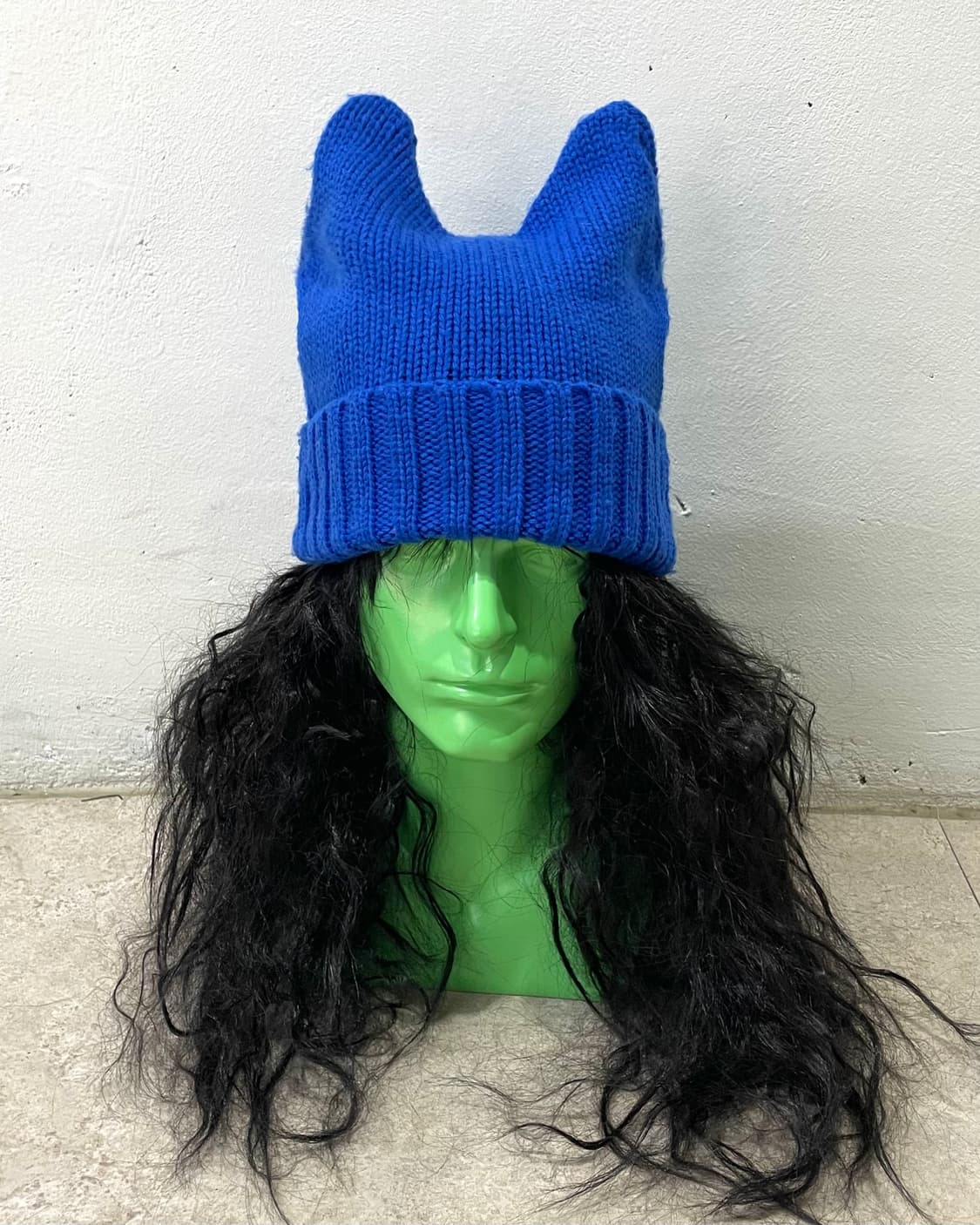 Blue cat knit beanie 상품이미지2