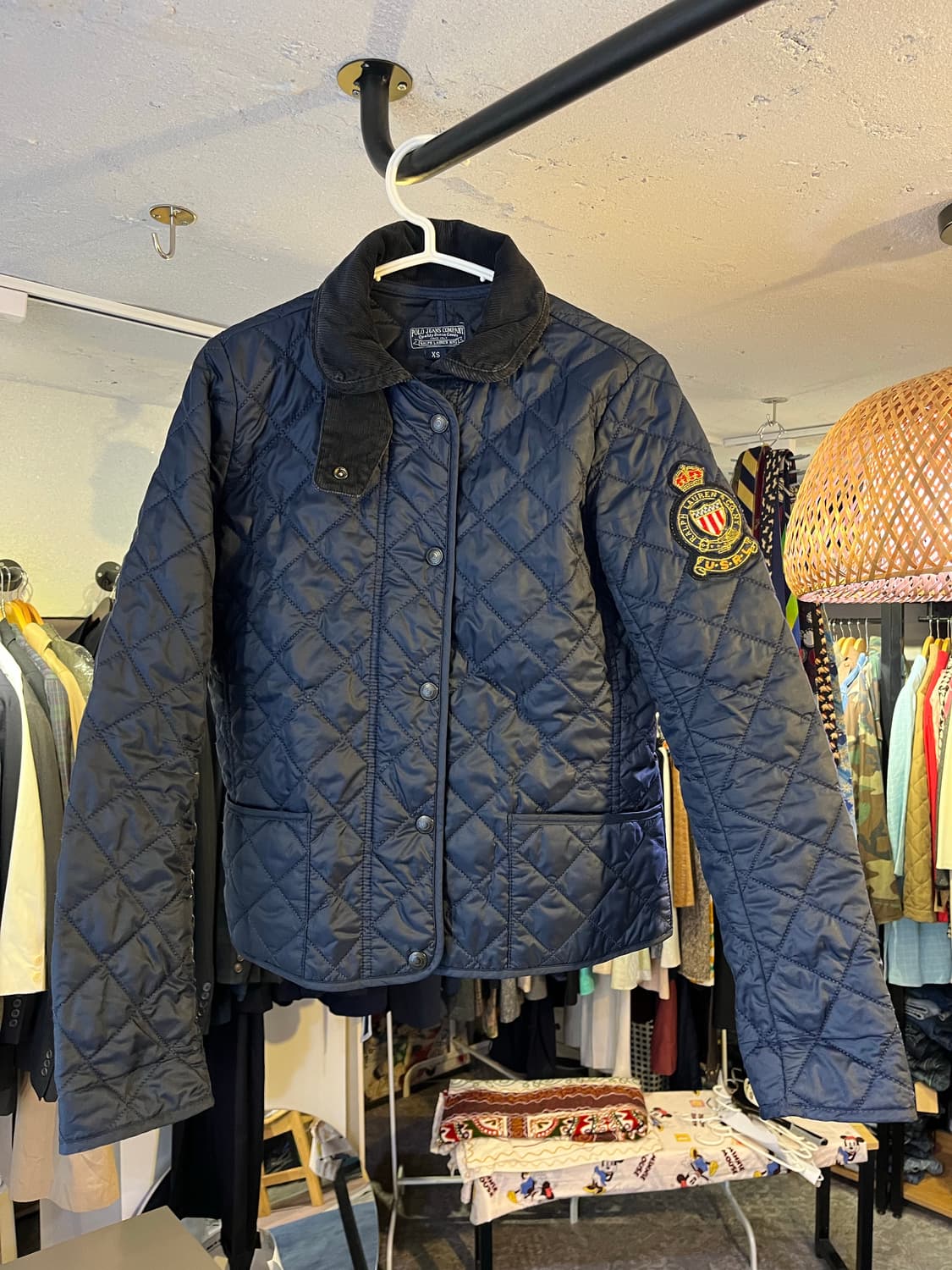 폴로 진스 퀼팅 자켓 상품이미지1