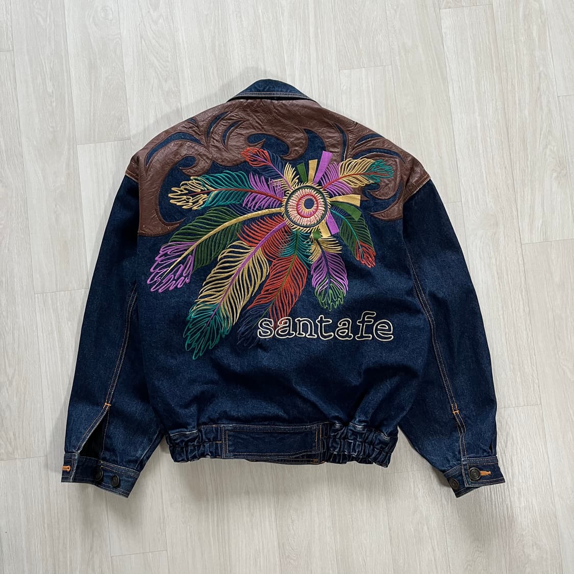 Santafe . 일본빈티지 데님 봄버자켓 상품이미지2