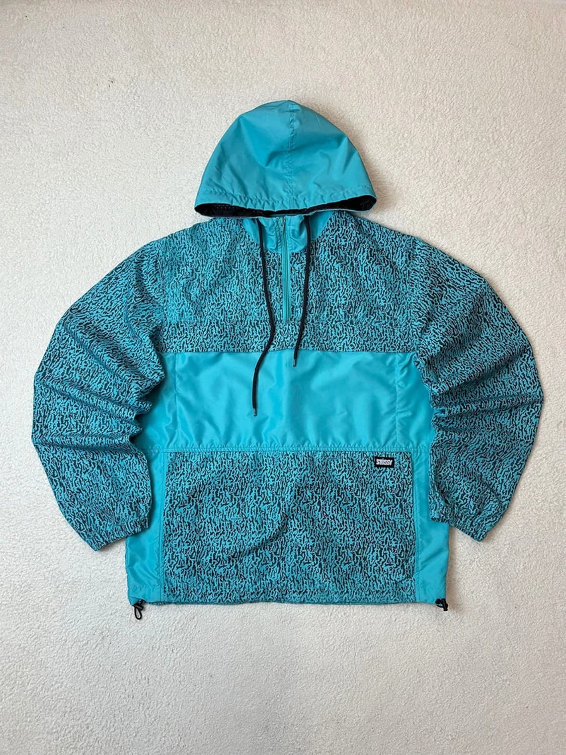 스투시 00's 패턴 윈드 후드 아노락 집업 PN6290 상품이미지1