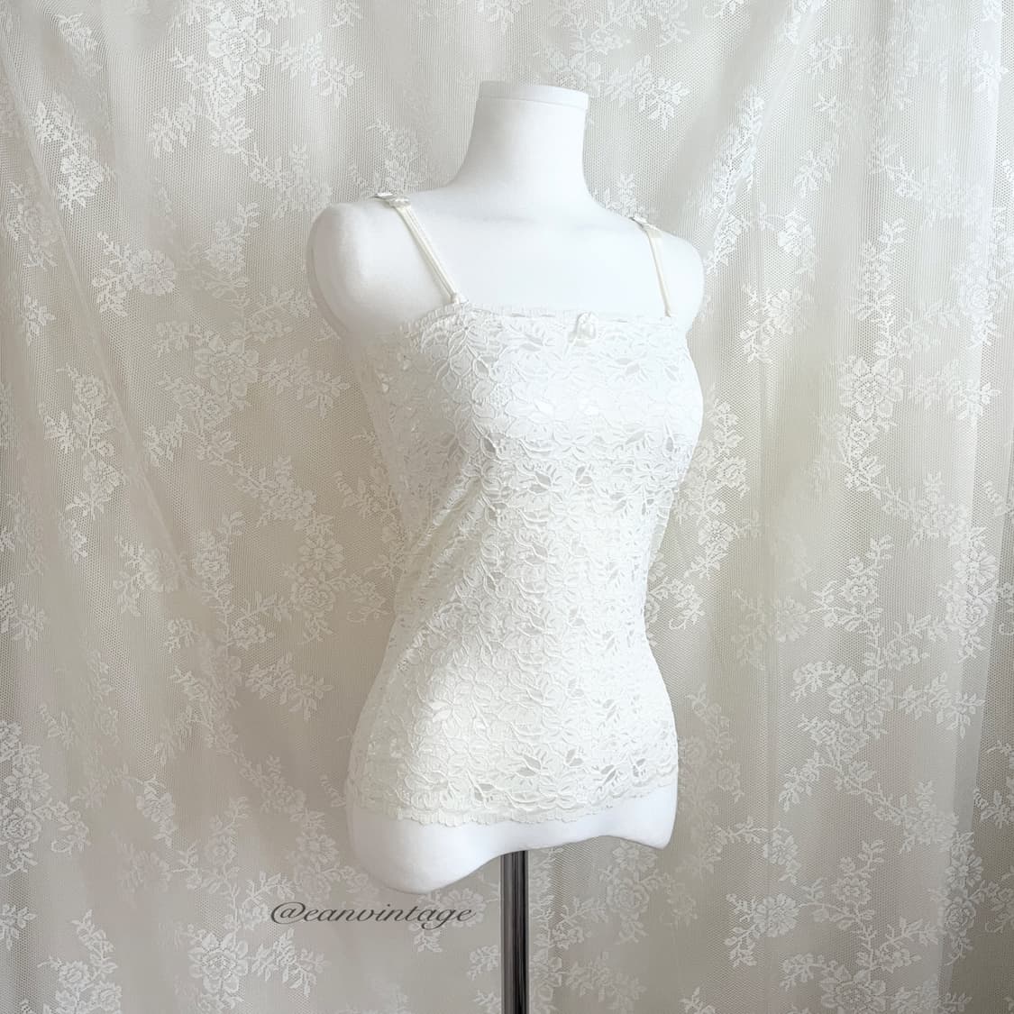 white lace ribbon sleeveless 상품이미지3