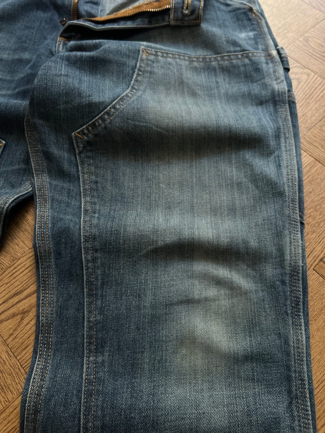 [36]칼하트 USA 빈티지 워싱 더블니 워크 데님 팬츠 상품이미지3