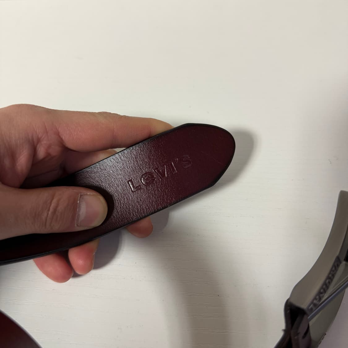 리바이스 가죽 벨트 브라운 상품이미지4