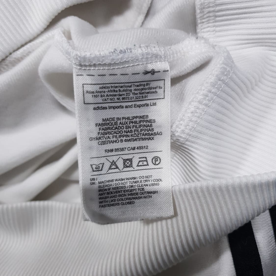 실측 XL) 아디다스 희귀 대장급 유로파 파이어버드 트랙탑 져지 화이트 상품이미지7
