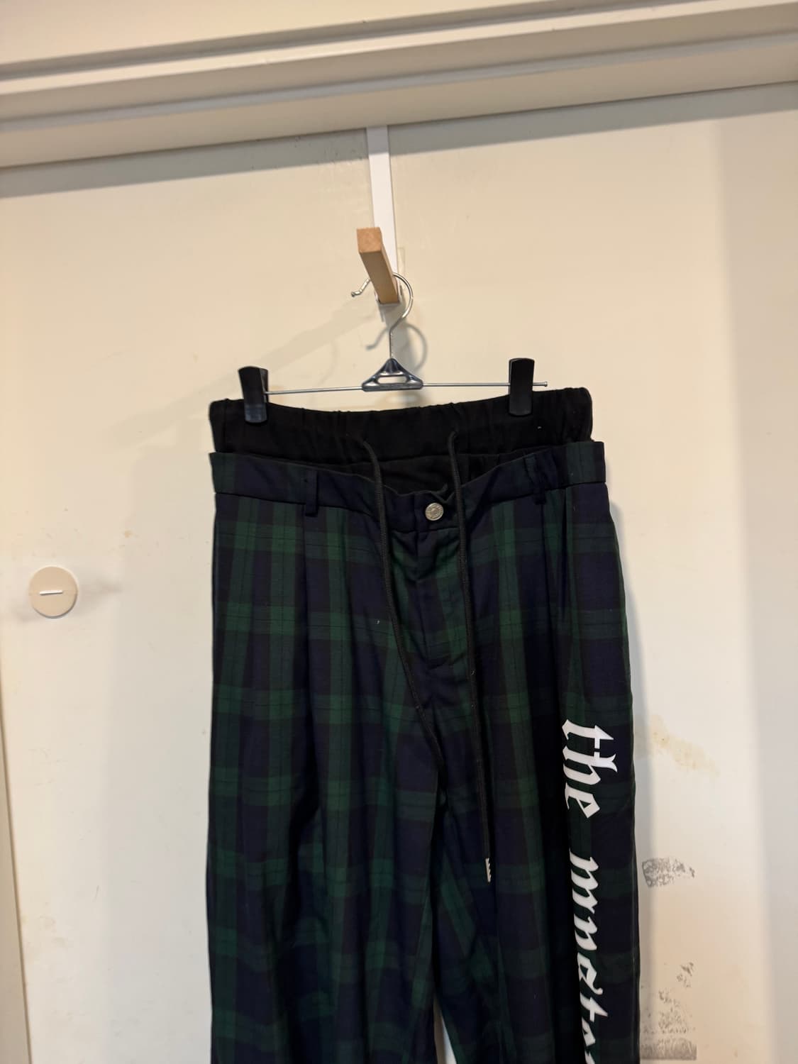 더미스테리어스호텔 레이어드 체크 조거팬츠 상품이미지6