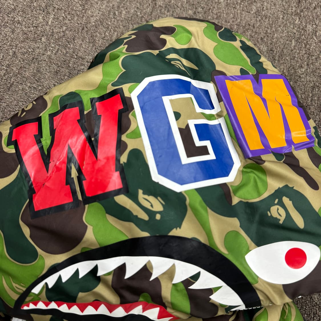 아디다스 x 베이프 샤크 카모 다운 패딩 (XL)  상품이미지7