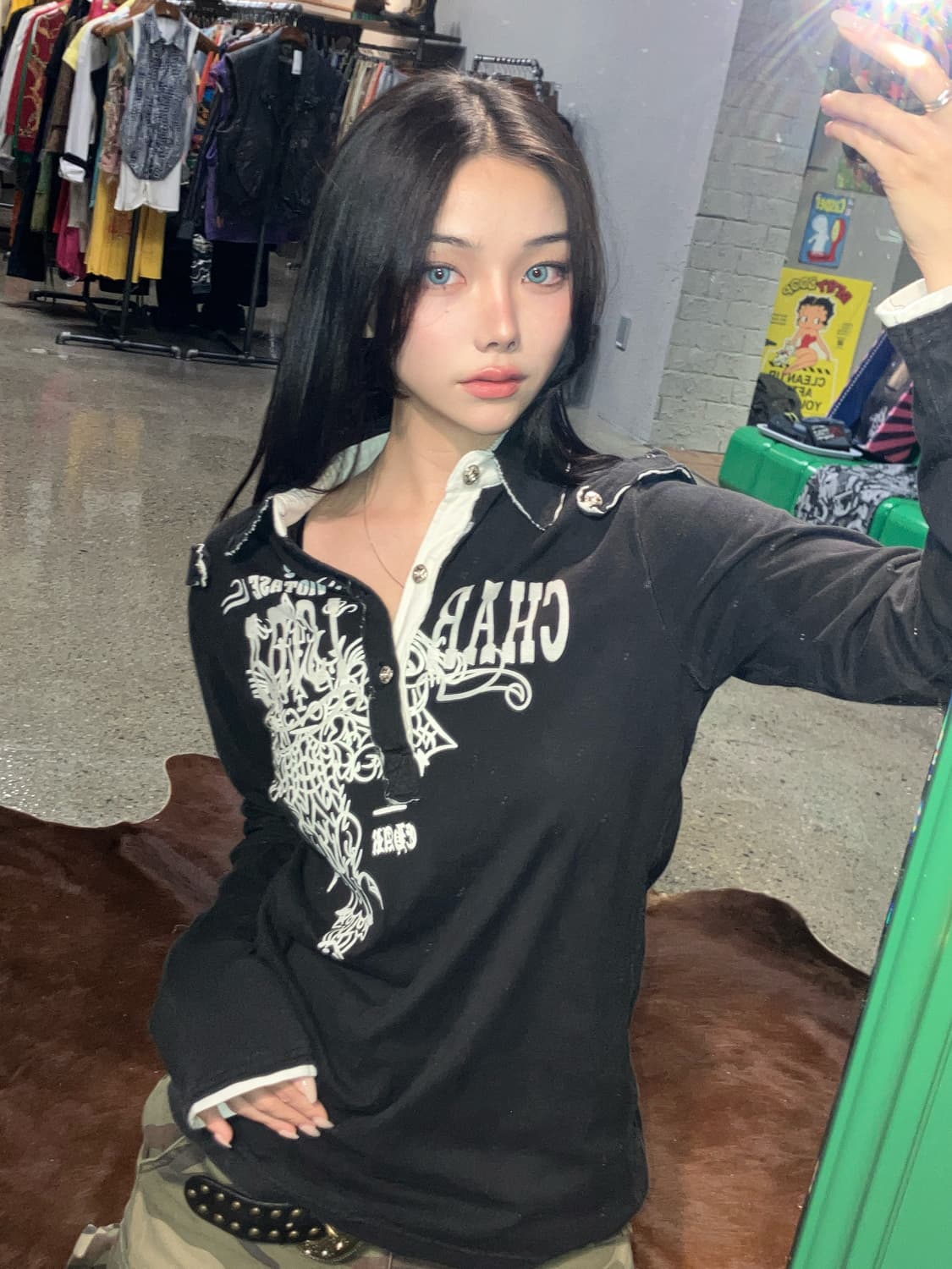 빈티지 디테일 롱슬리브 상품이미지2