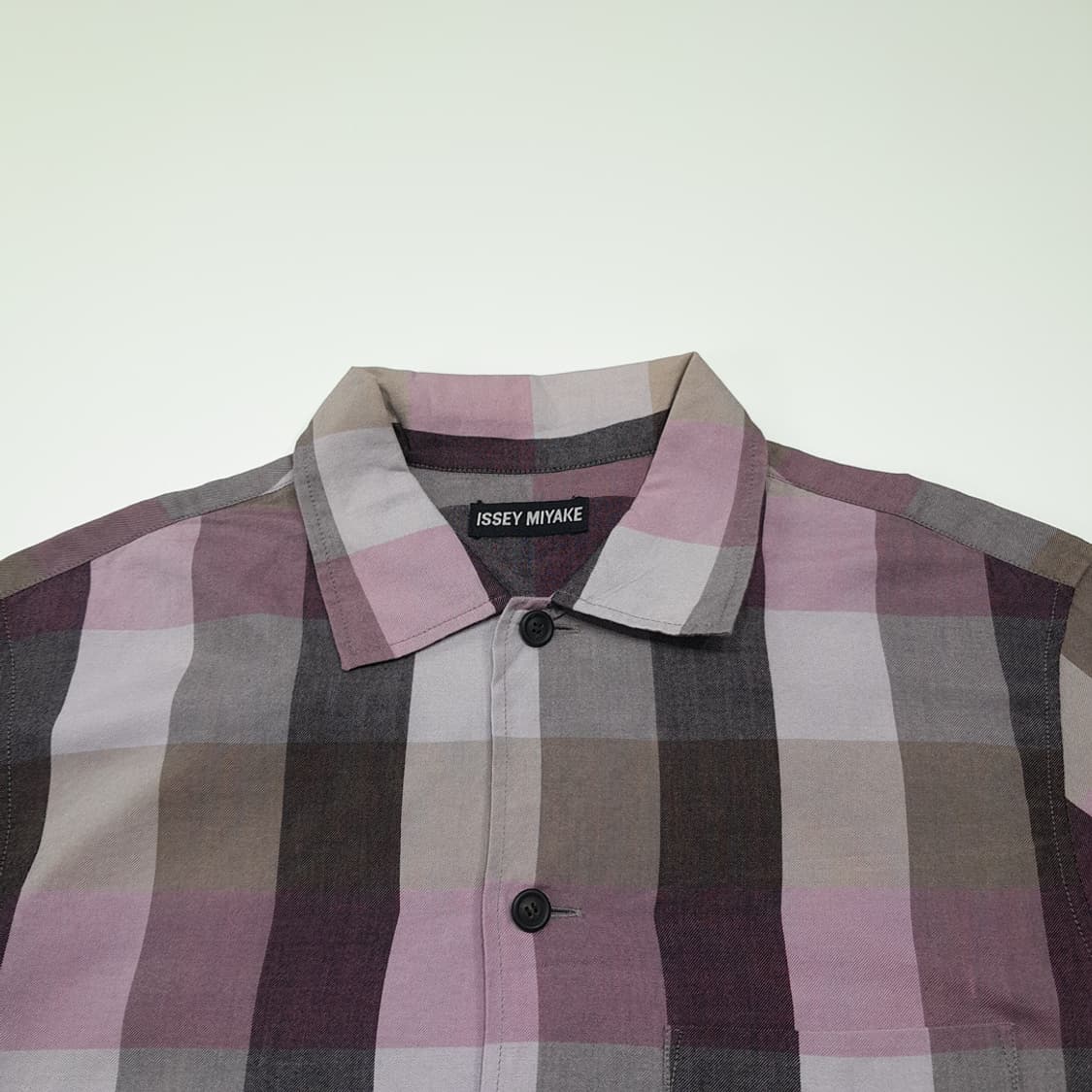 CK010 L 이세이미야케 00s 일본판 프린지 버팔로체크 셔츠 남방 상품이미지2
