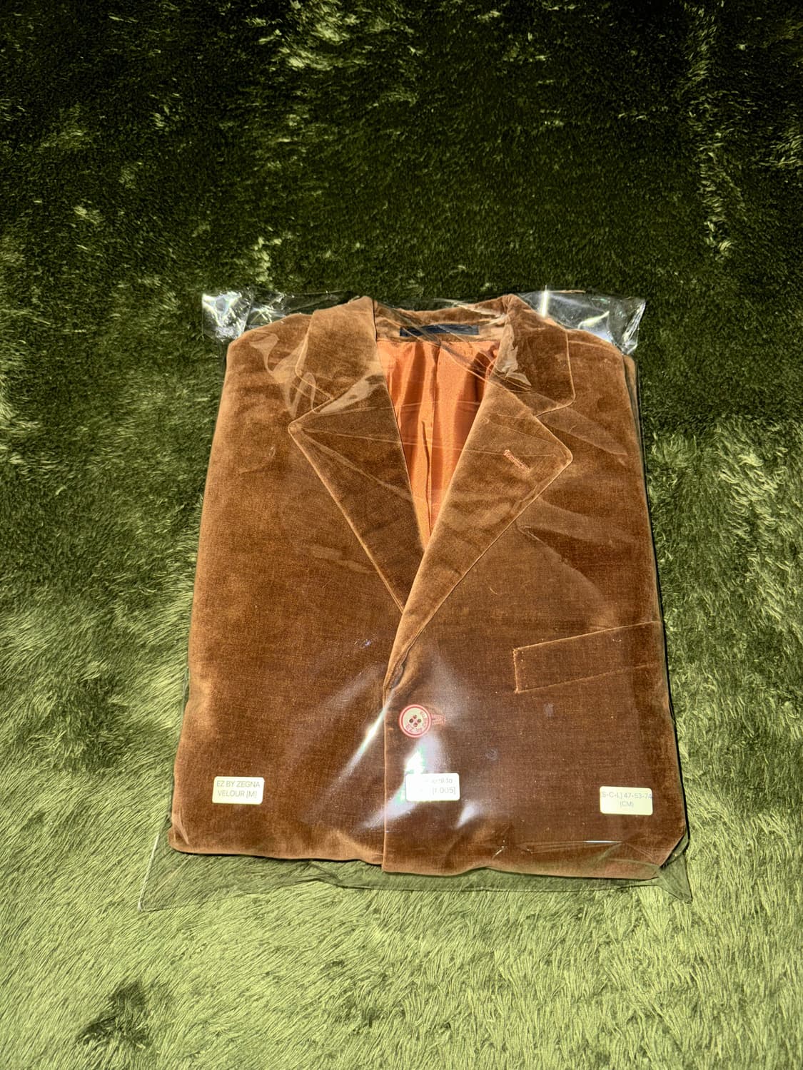 [M] E.Z. BY ZEGNA 제냐 벨루어 3버튼 블레이저 자켓 카멜 상품이미지10