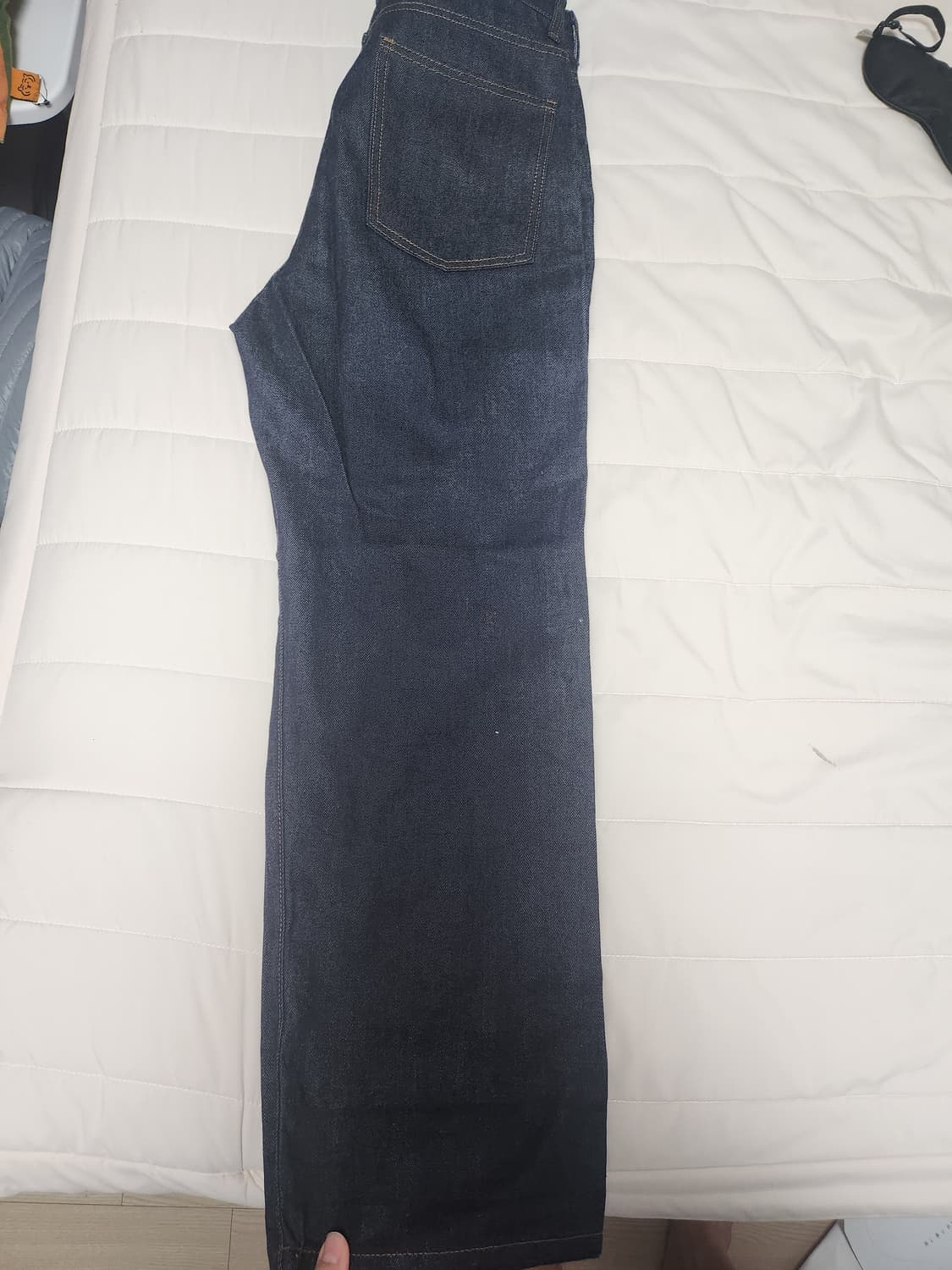 [30] 비슬로우 콤피 원턱 셀비지 데님 팬츠 인디고 상품이미지3