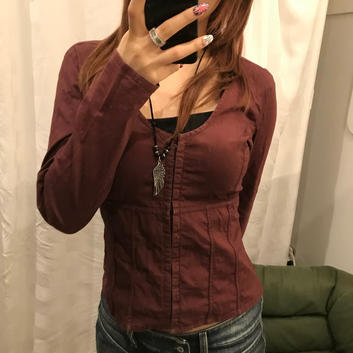 Harley Davidson 할리데이비슨 코르셋 셔츠 블라우스 상품이미지2