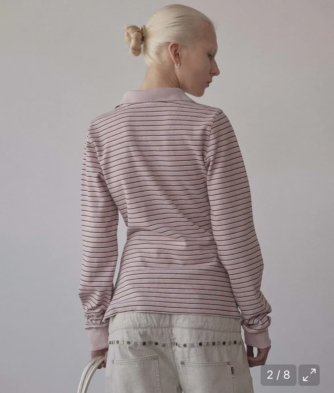 스컬프터 셔링 테니스 셔츠 핑크 상품이미지2