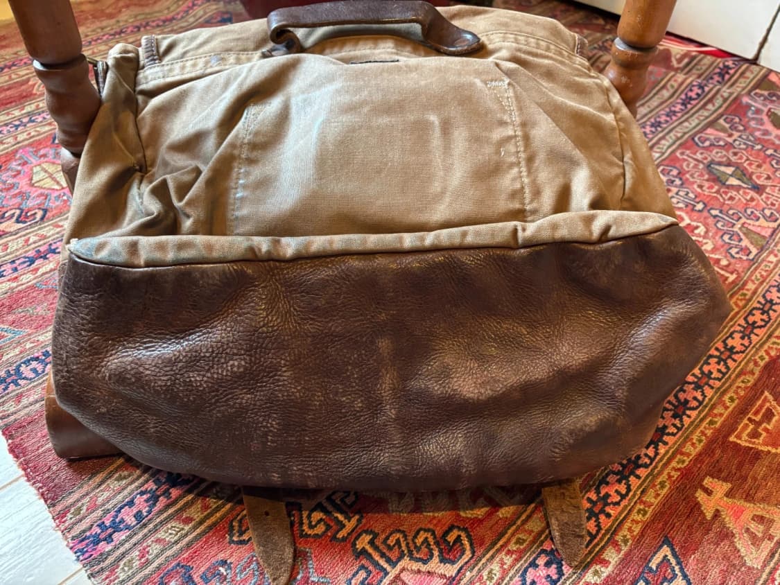 RRL 캔버스 레더 숄더 메신저 백 브라운 상품이미지7