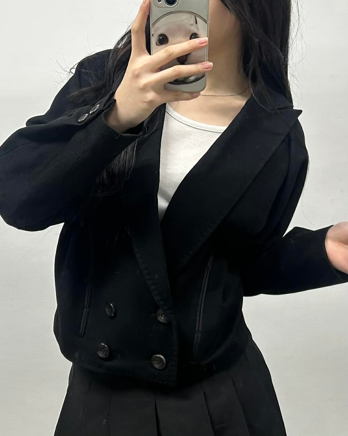 [55-66] 미샤 MICHAA 한섬 울 캐시미어 크롭 자켓 상품이미지1