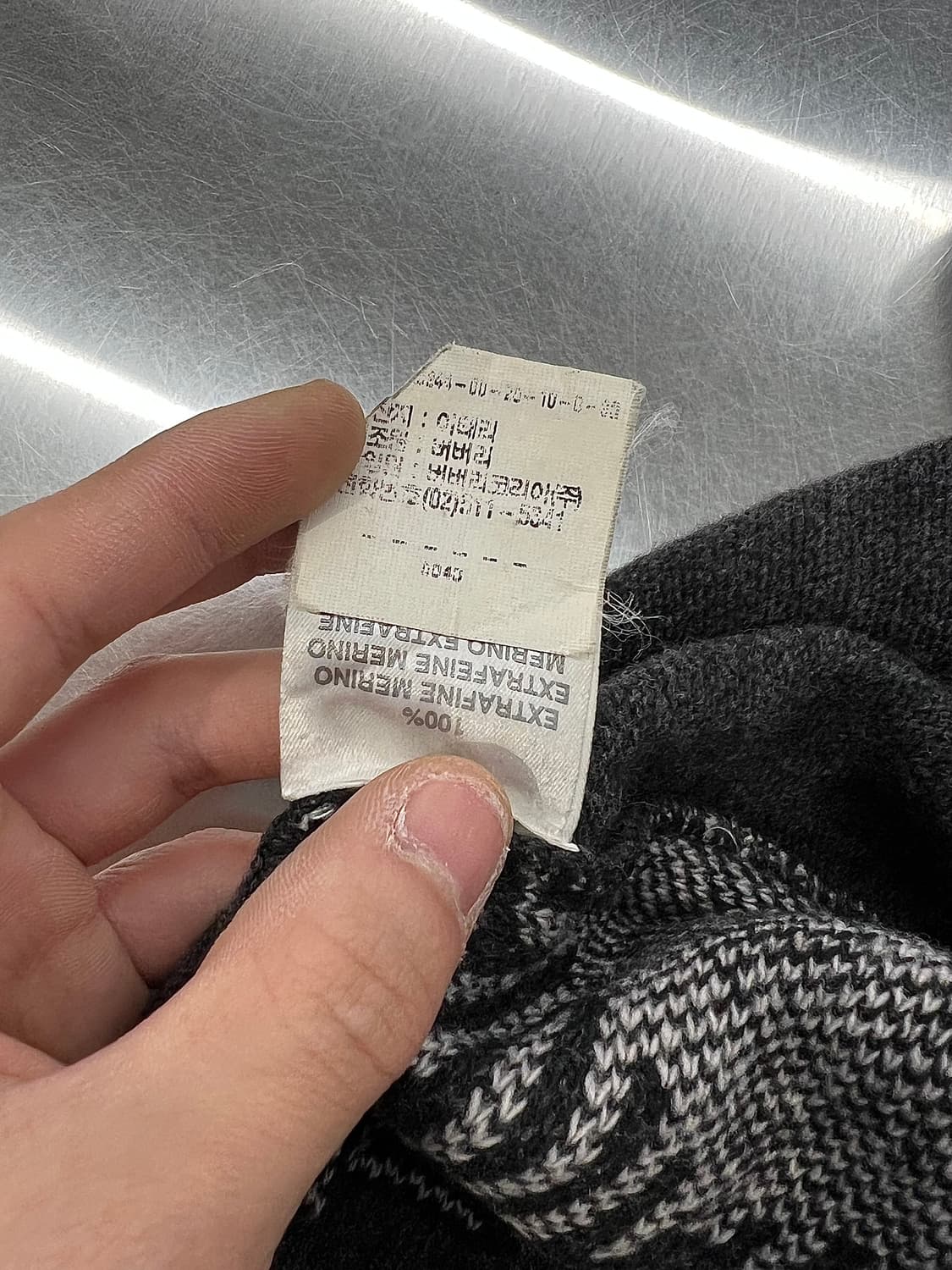 버버리 차콜 아가일 멀티 체크 울 니트 베스트 상품이미지10