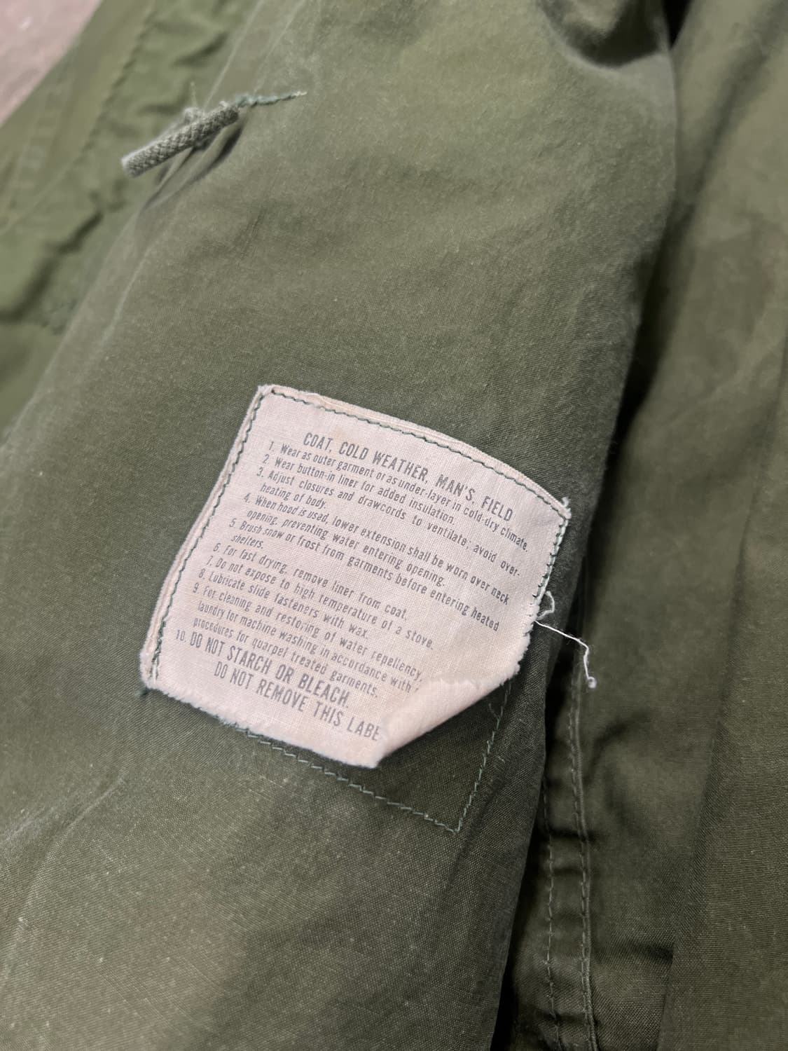 US Army 70‘s M-65 필드자켓 OG-107 상품이미지7