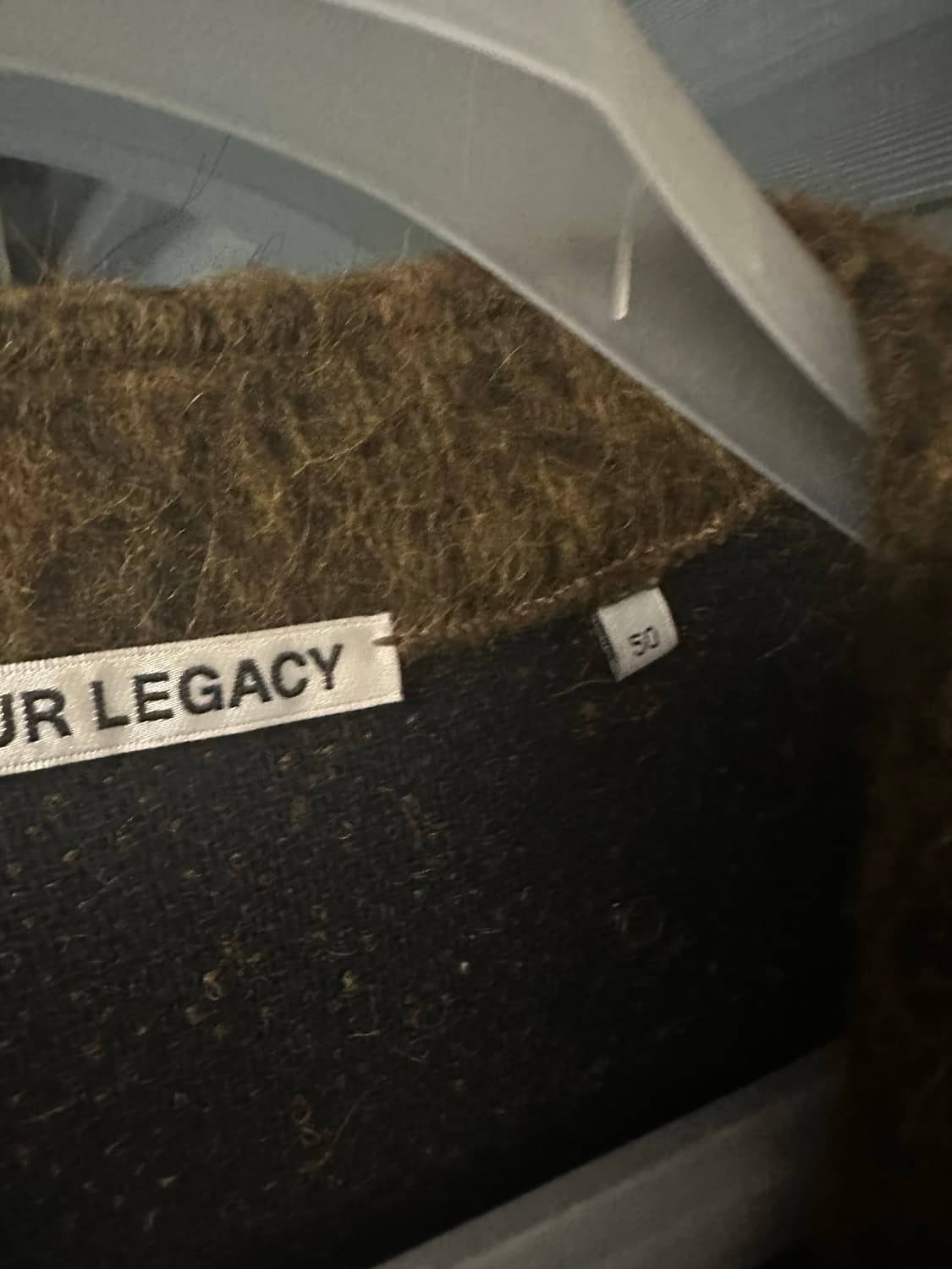 아워레가시 모헤어 가디건 올리브 50 상품이미지2