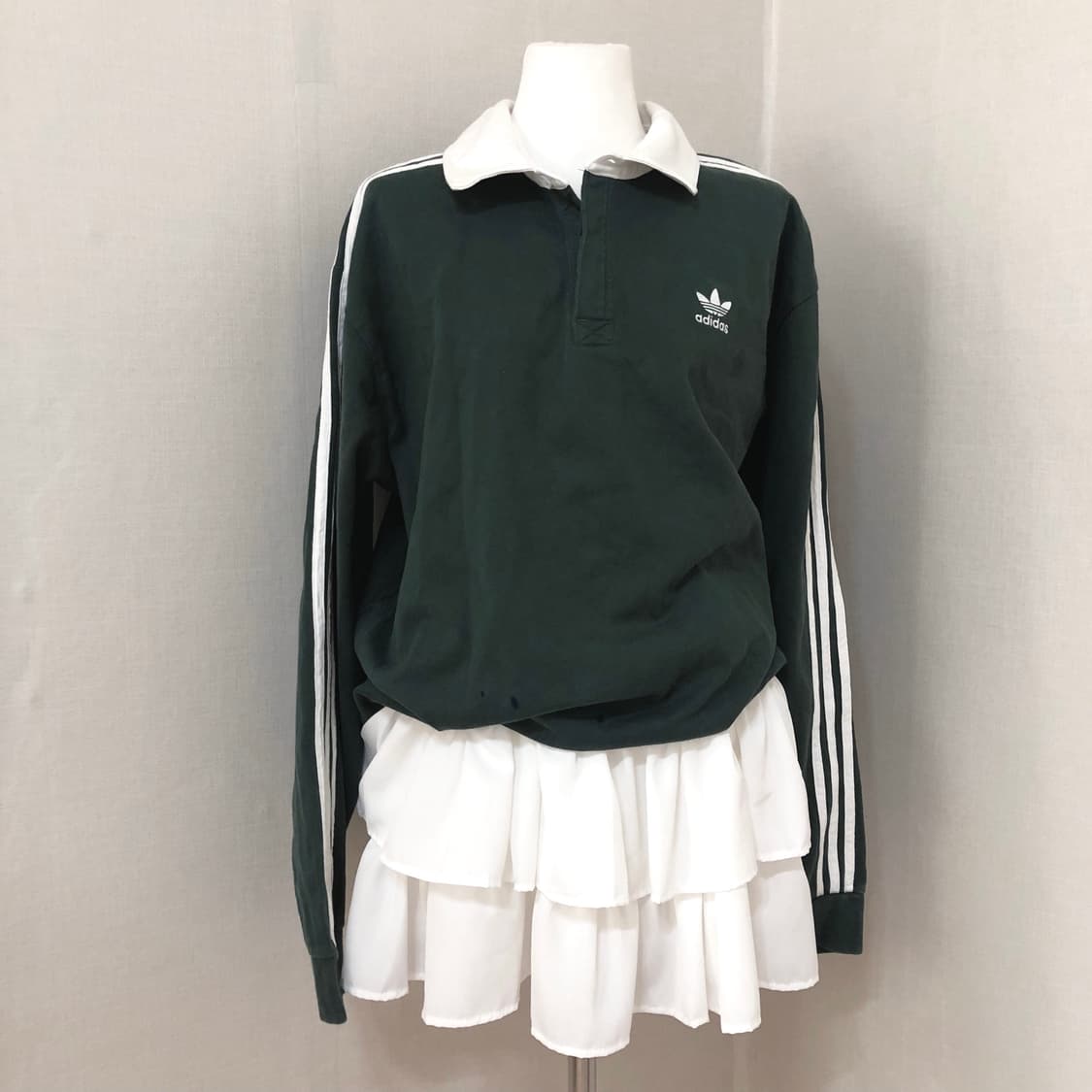 아디다스 그린 럭비티셔츠 XL 상품이미지1