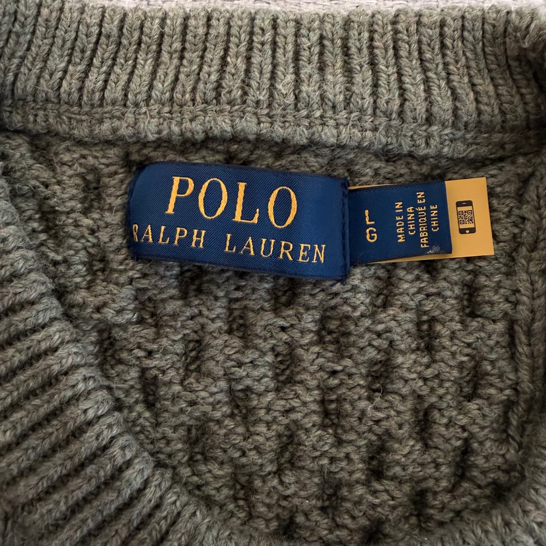 폴로 랄프로렌 케이블 니트 스웨터 L 100 신형 0206 상품이미지4