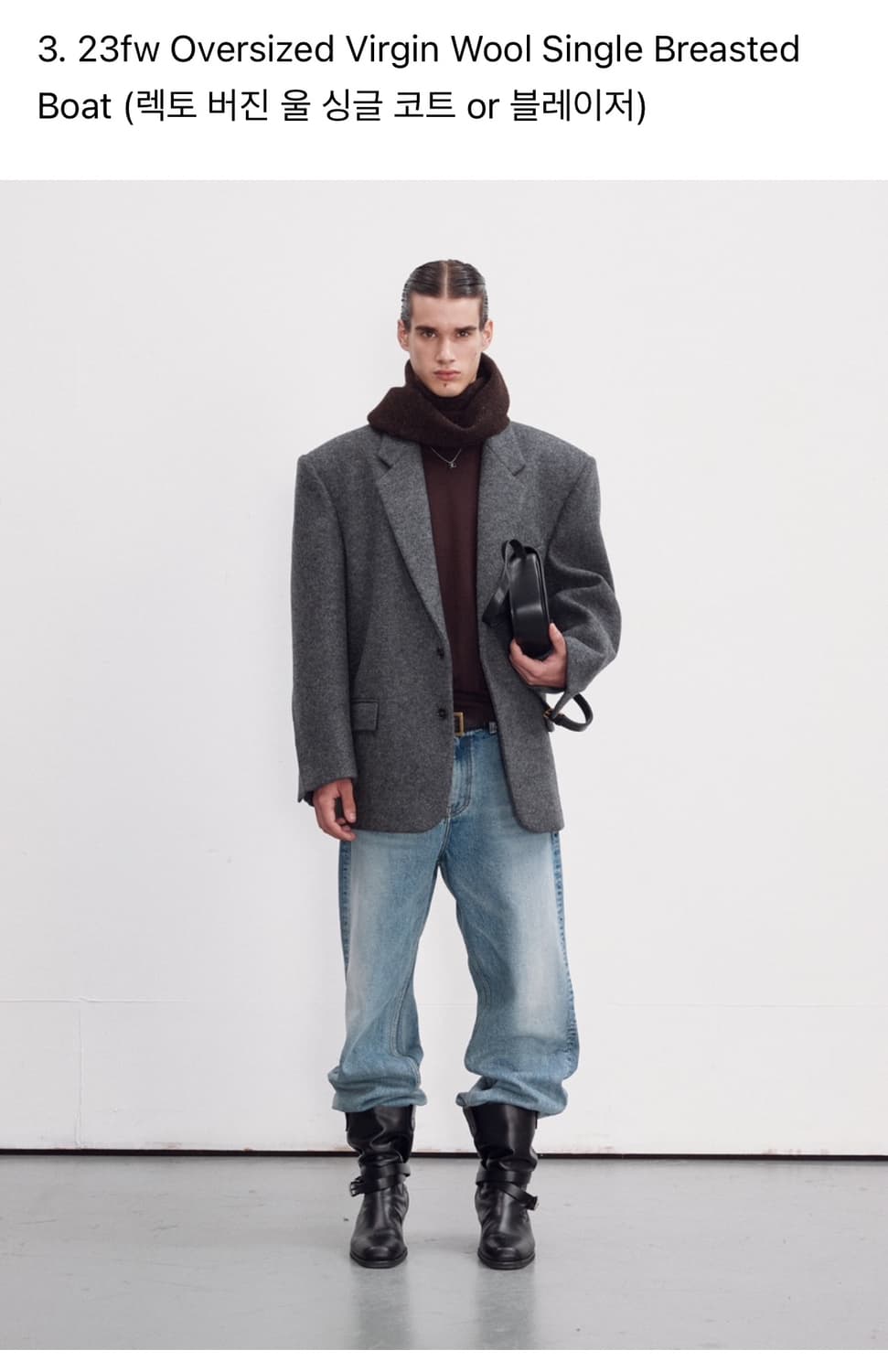 [M,L] 렉토 버진 울 싱글코트 블레이저 구매글 상품이미지1