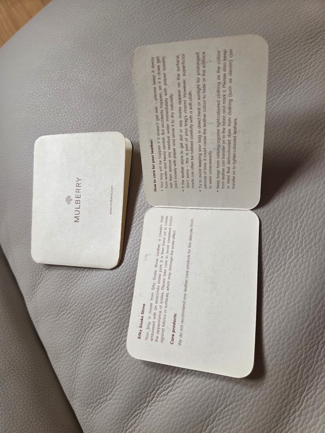 정품 멀버리 뱀가죽 숄더백 상품이미지6