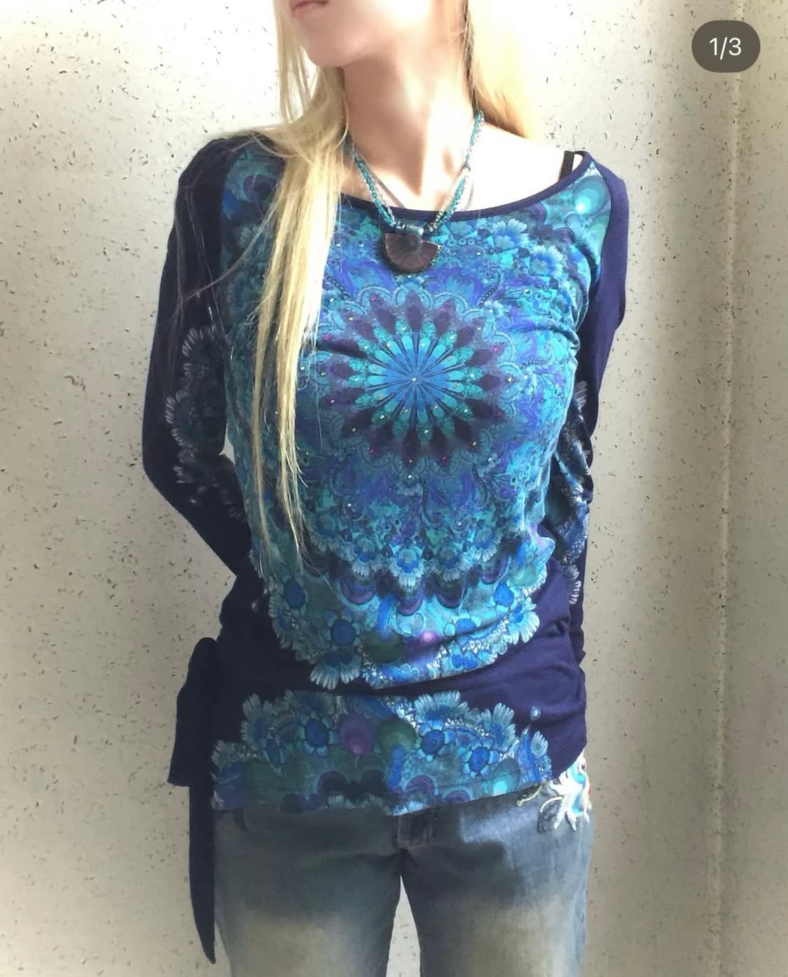 Desigual 데시구알 블루 탑 상품이미지1