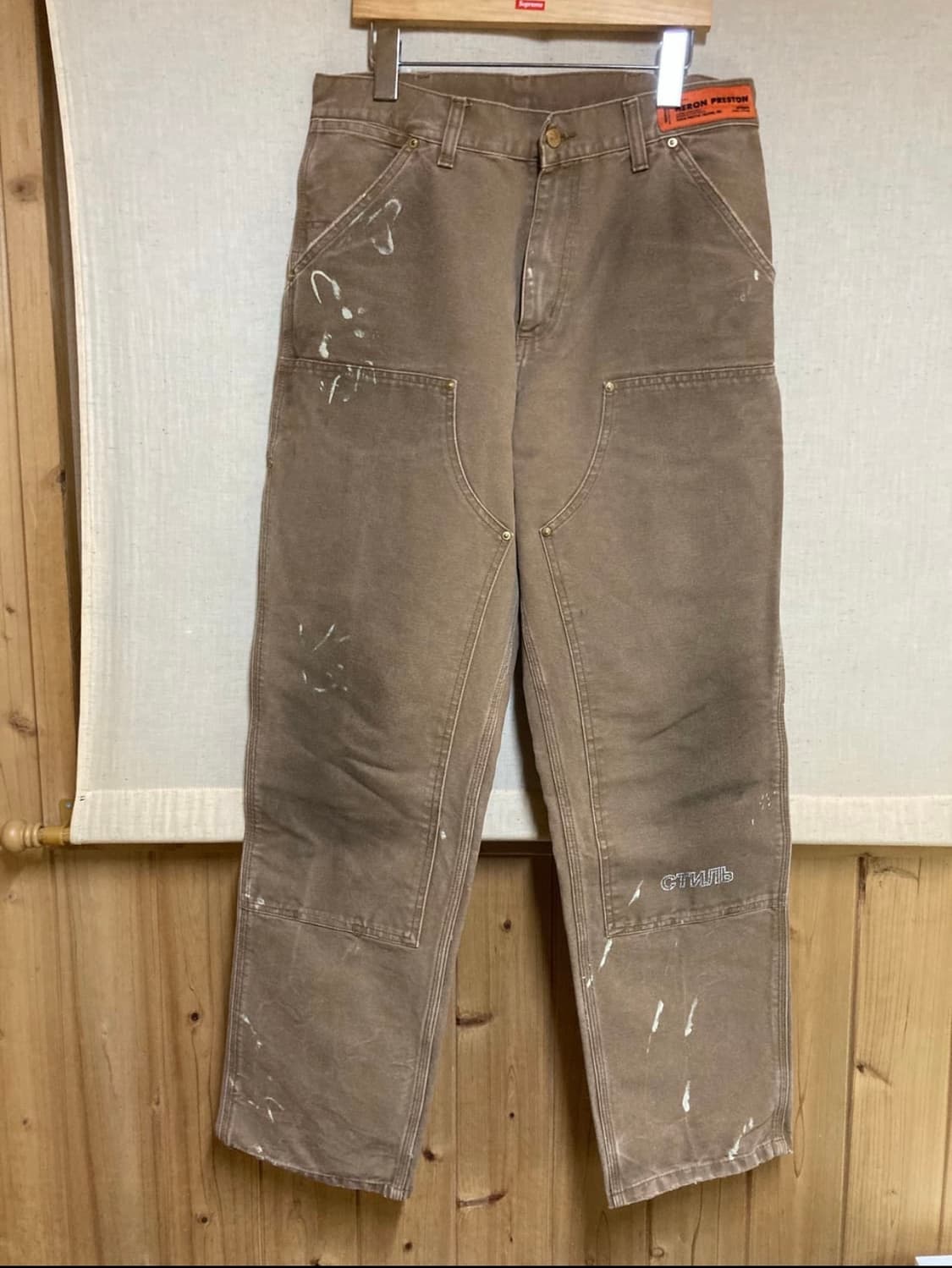 칼하트 헤론 프레스턴 더블니 팬츠 상품이미지1