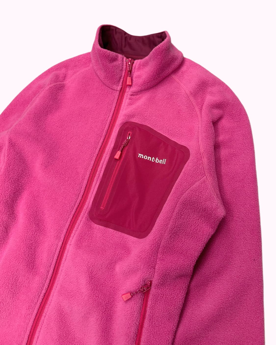 pink logo fleece jacket 상품이미지2