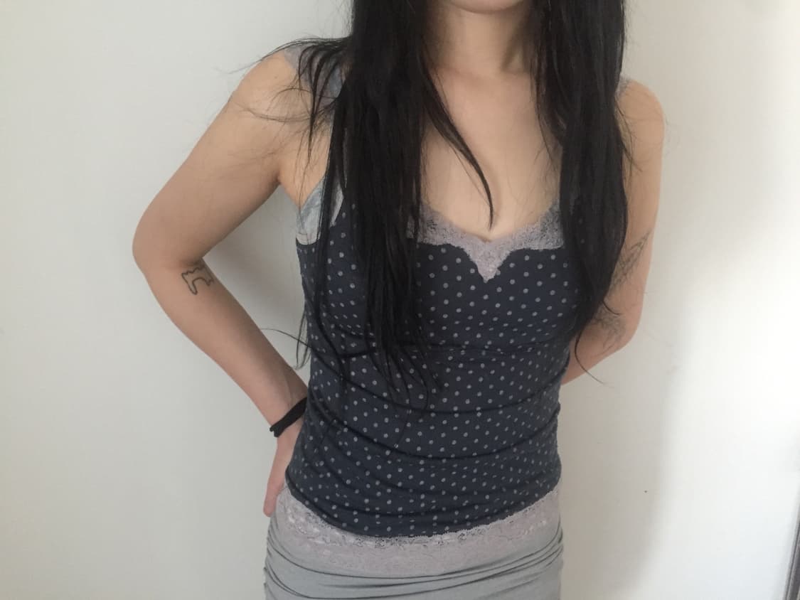 빈티지 도트슬리브리스 상품이미지2