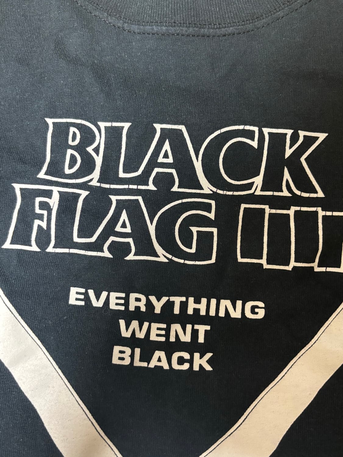 90s 엔빌 탭 blackflag 밴드티셔츠 (크리스티안 스타크 착용) 상품이미지4