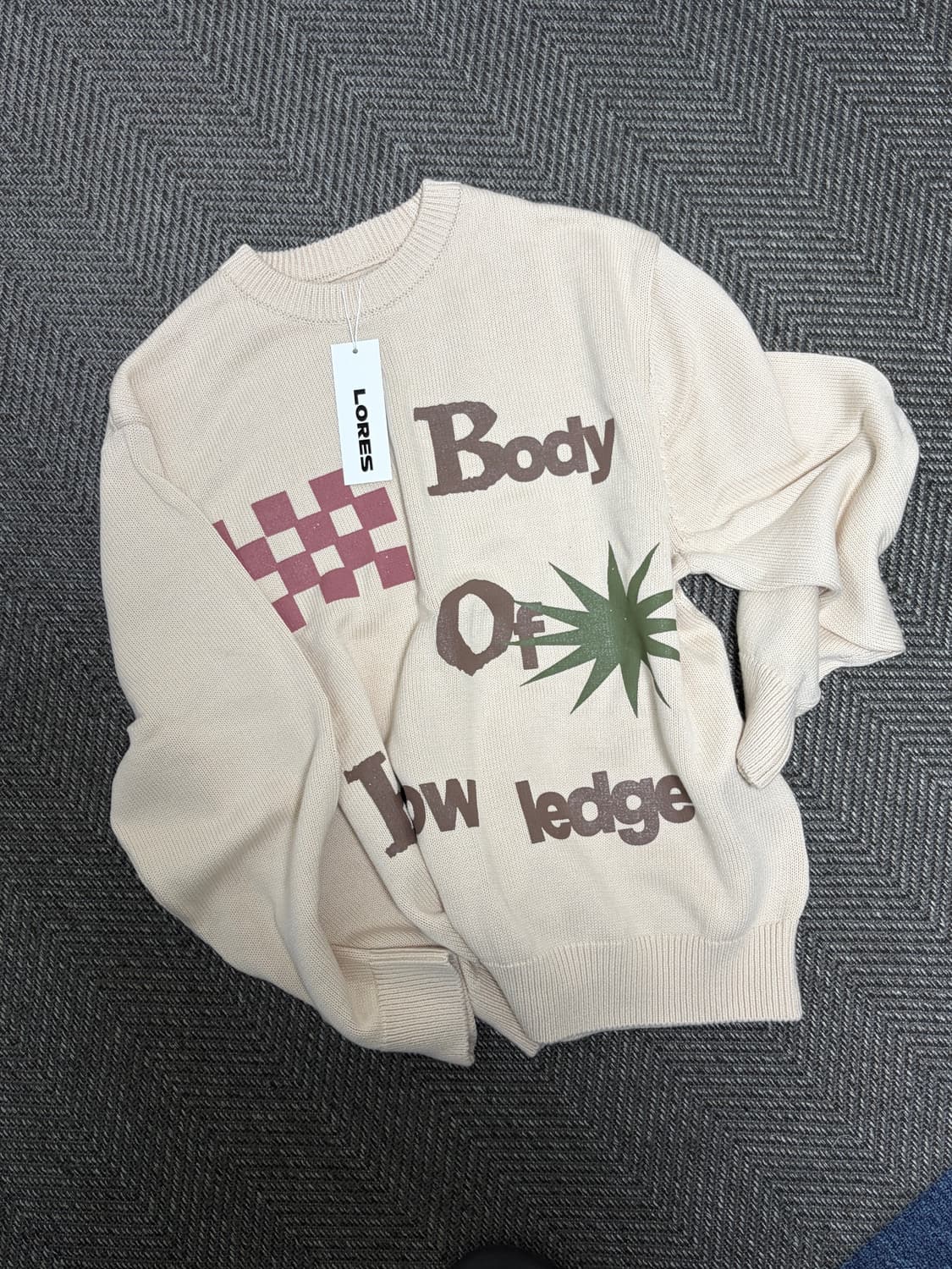 로어즈 lores 코튼 100% 니트 L사이즈 상품이미지1