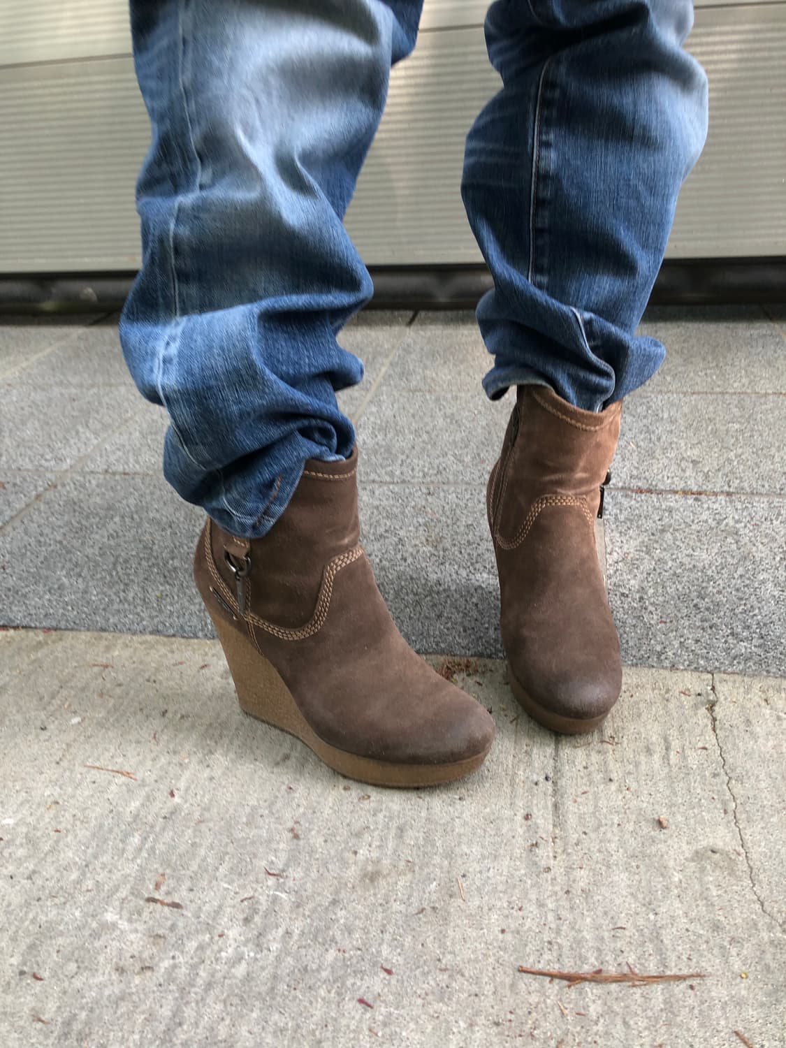 Diesel suede wedge ankle boots 상품이미지2