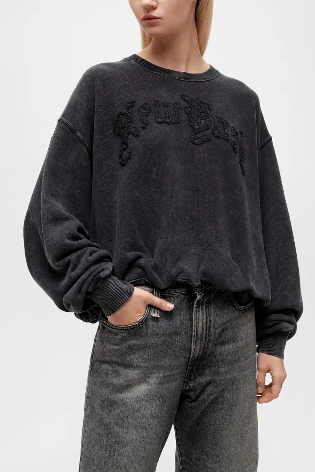 [XS,S,M,L]알써틴 R13 벌룬 워싱 스웨트셔츠 상품이미지2