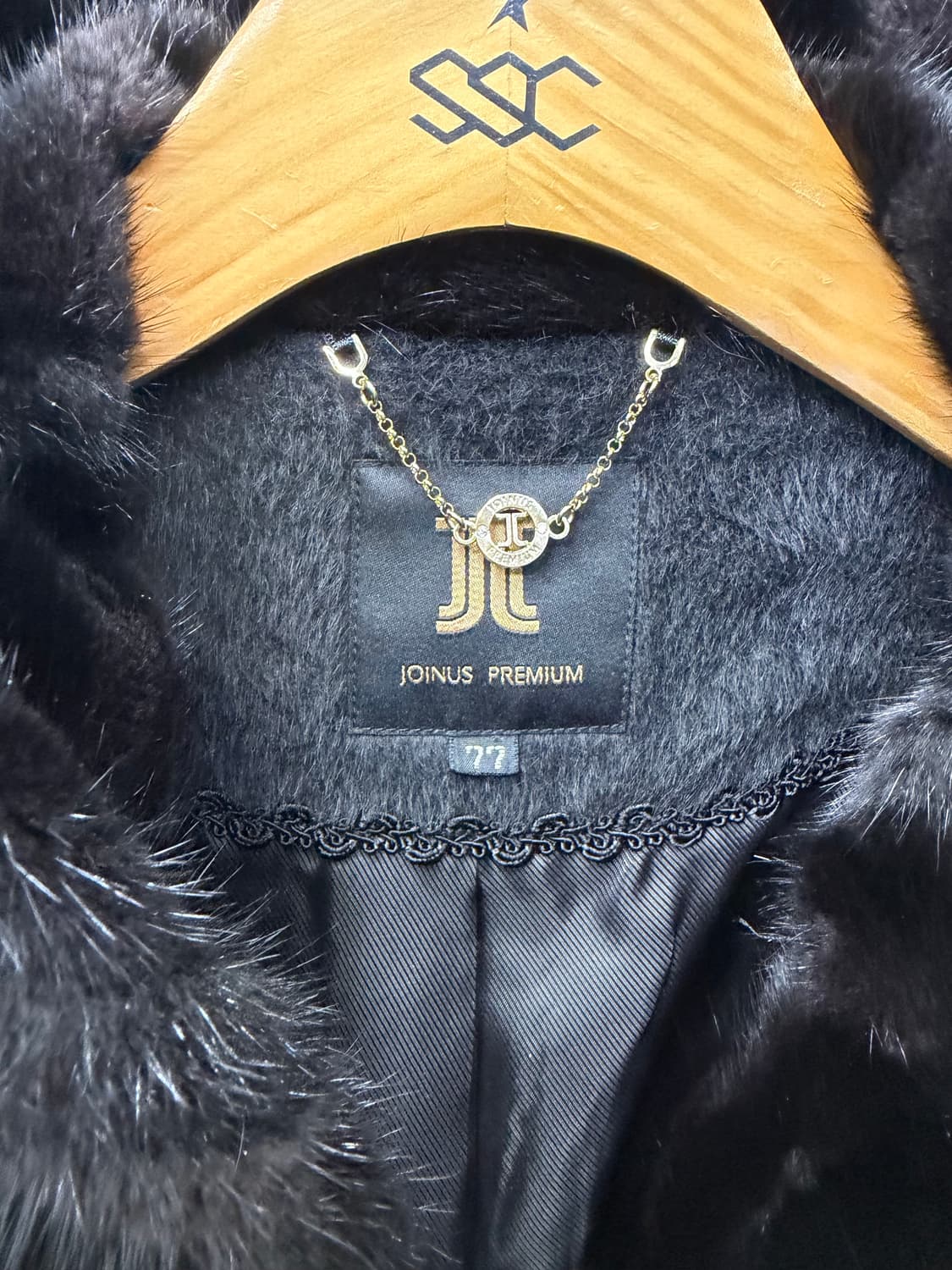 정품) 조이너스 프리미엄 블랙 퍼 밍크코트 77 상품이미지7