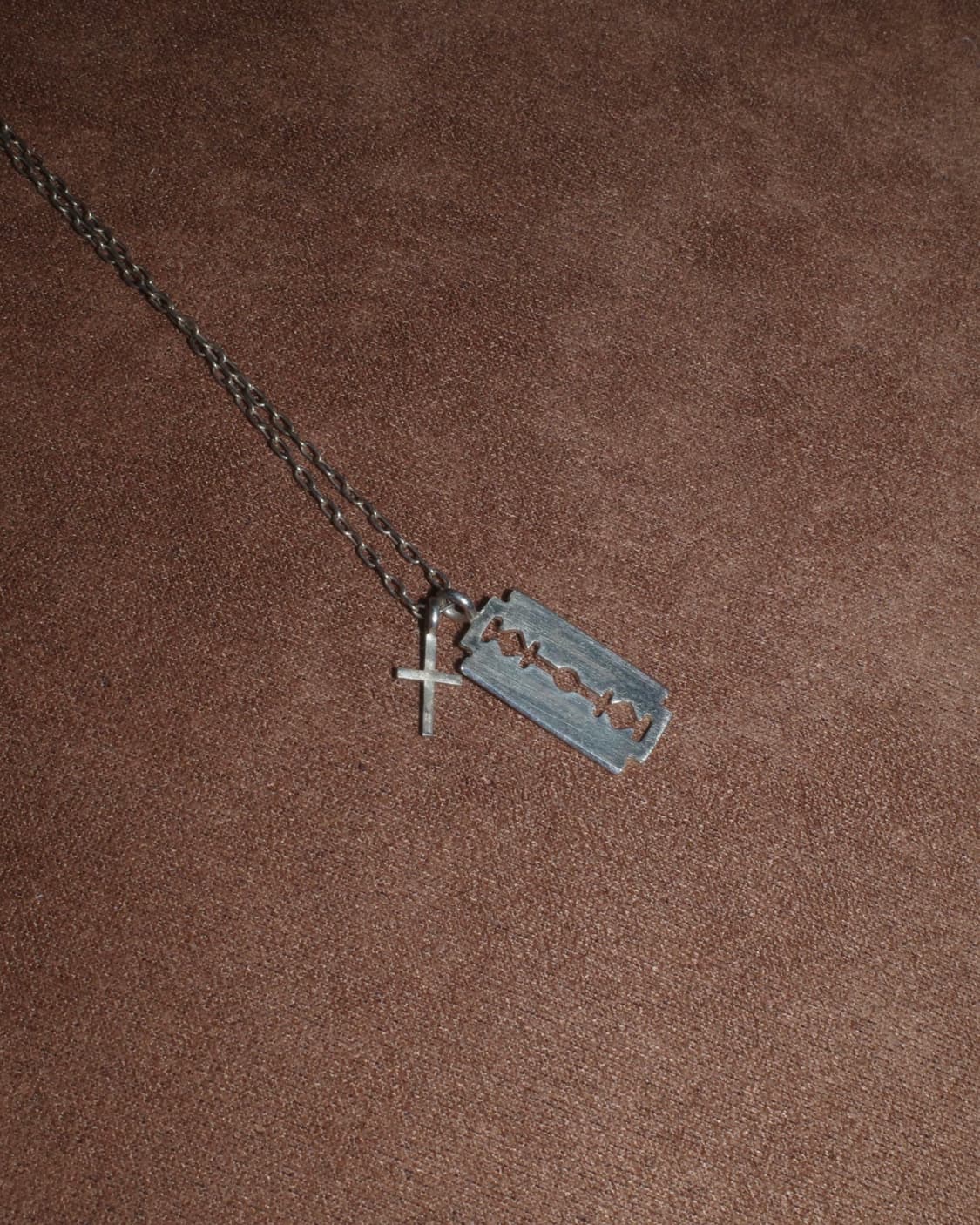 언더커버 면도날 실버 목걸이 네크리스 상품이미지1