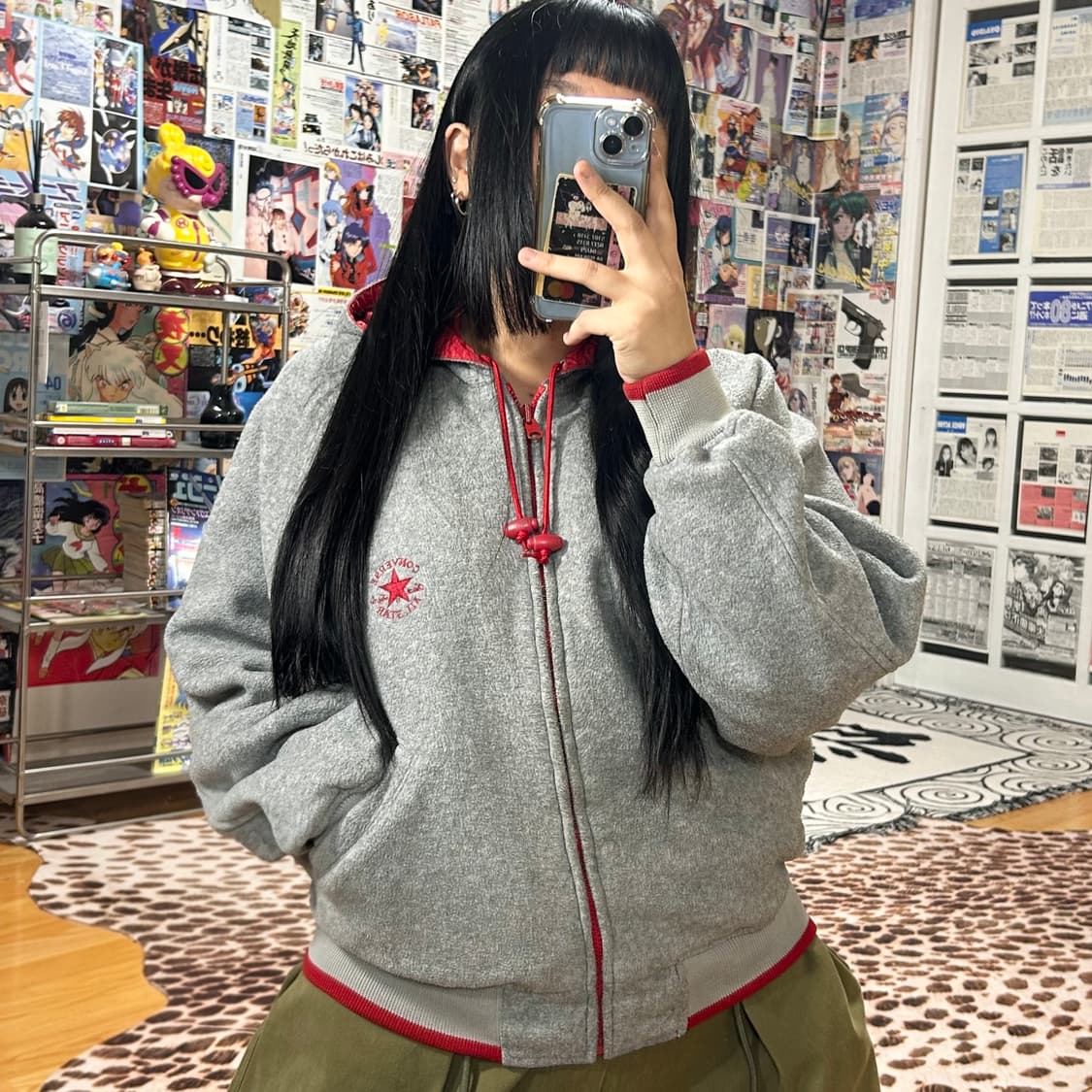 JPN 리버시블 컨버스 빅로고 바시티 자켓 상품이미지2