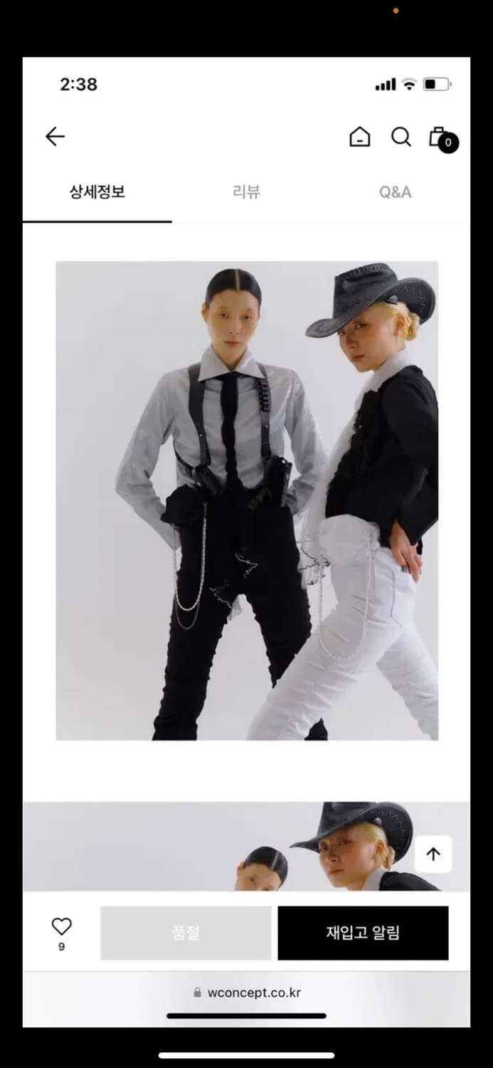 Nache 나체 쉬폰 스카프 블랙 상품이미지4
