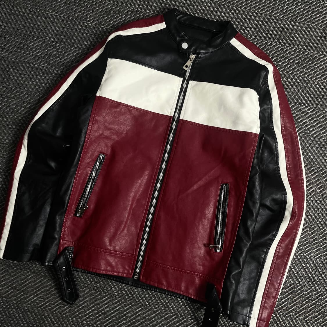 KATIE SETH 카페레이서 비건레더 바이크 자켓 y 3288 상품이미지1