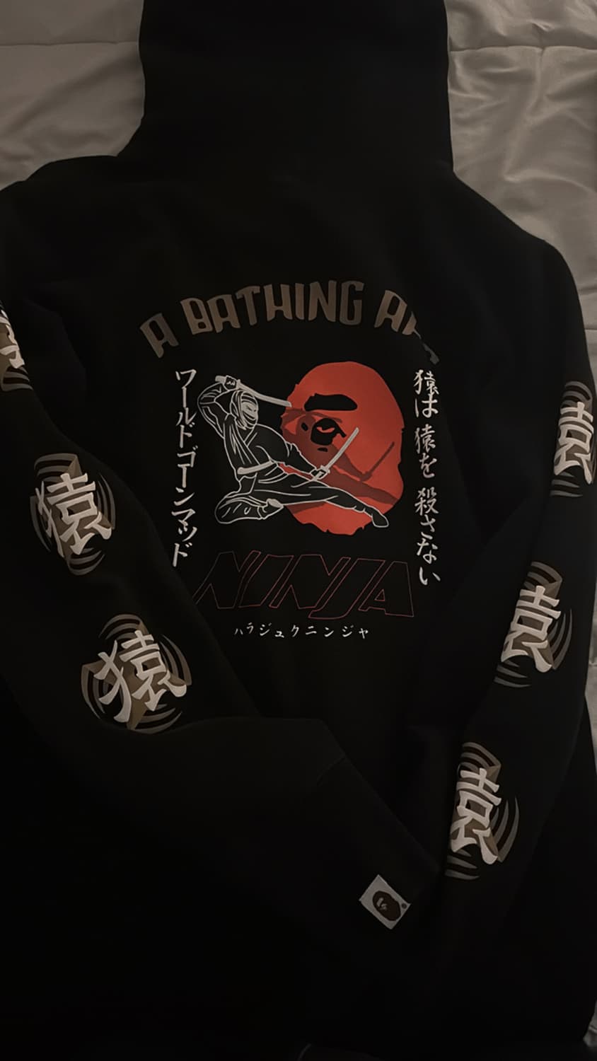 베이프 닌자 풀 후드티 (정가49만원) 상품이미지5