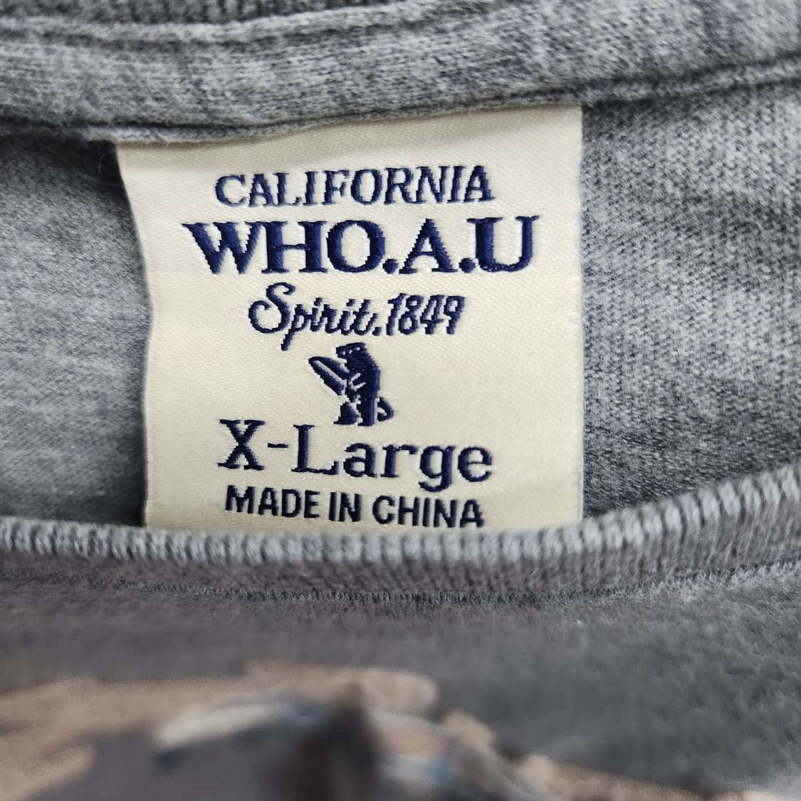 후아유 서핑베어 자수패치 Y2K 반팔티 XL(XL) 상품이미지5