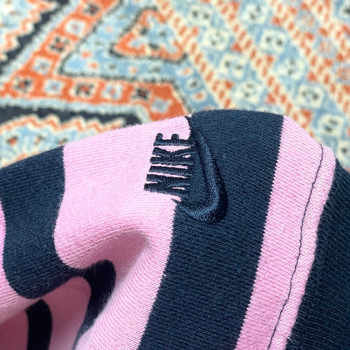  나이키 핑크 네이비 단가라 지퍼 맨투맨 남성M 상품이미지7