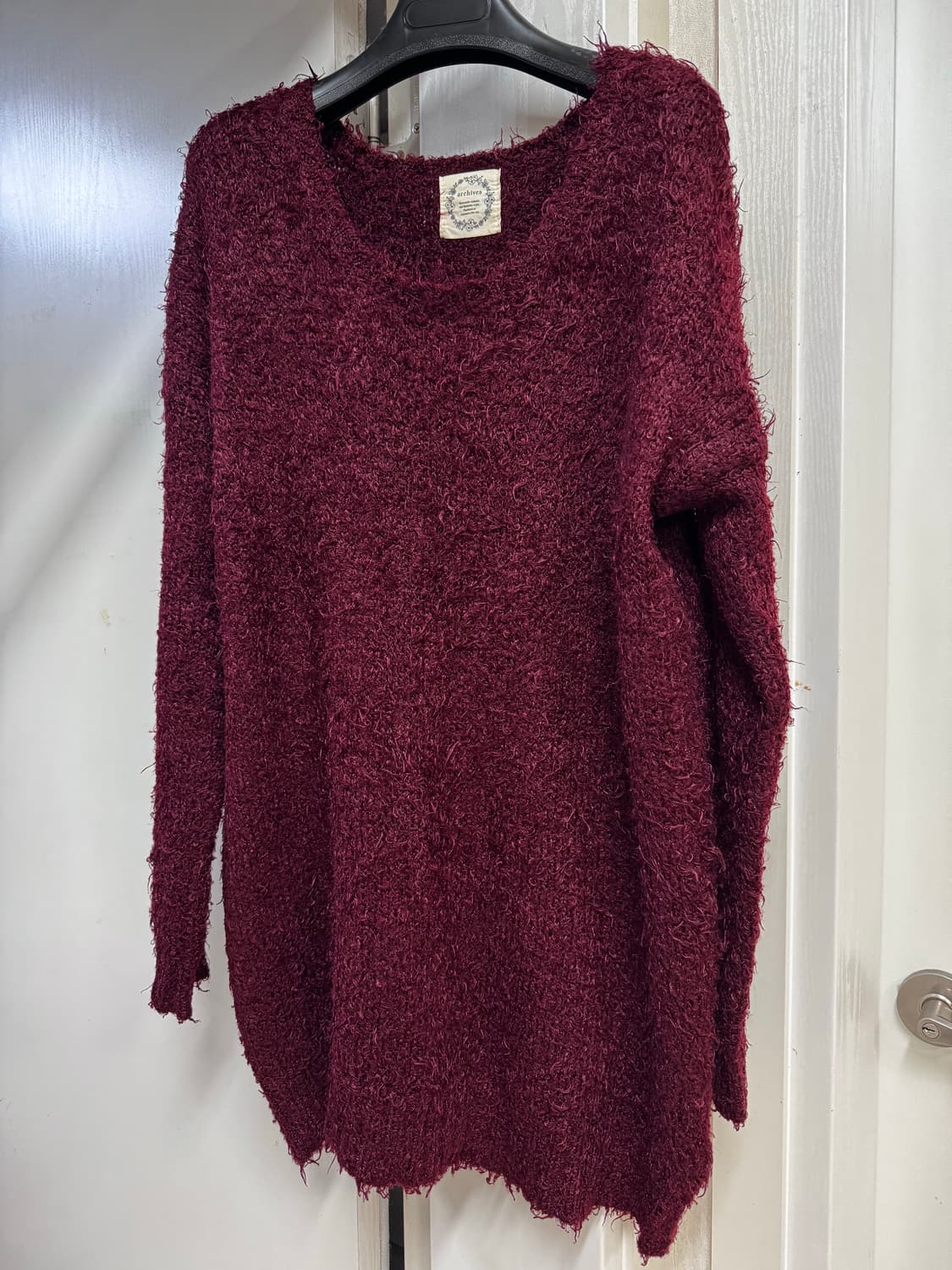 Red fur knit 상품이미지2